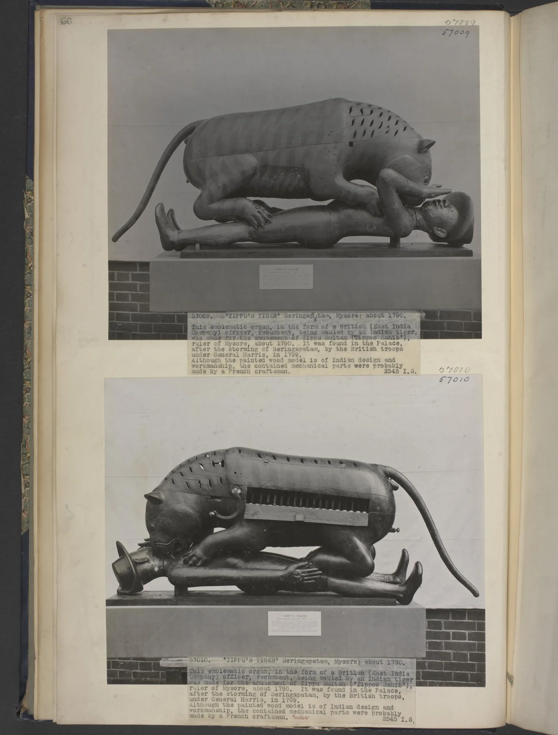 Tipu’s Tiger Mysore, India, c. 1780s - 1790s Credit: Victoria & Albert Museum