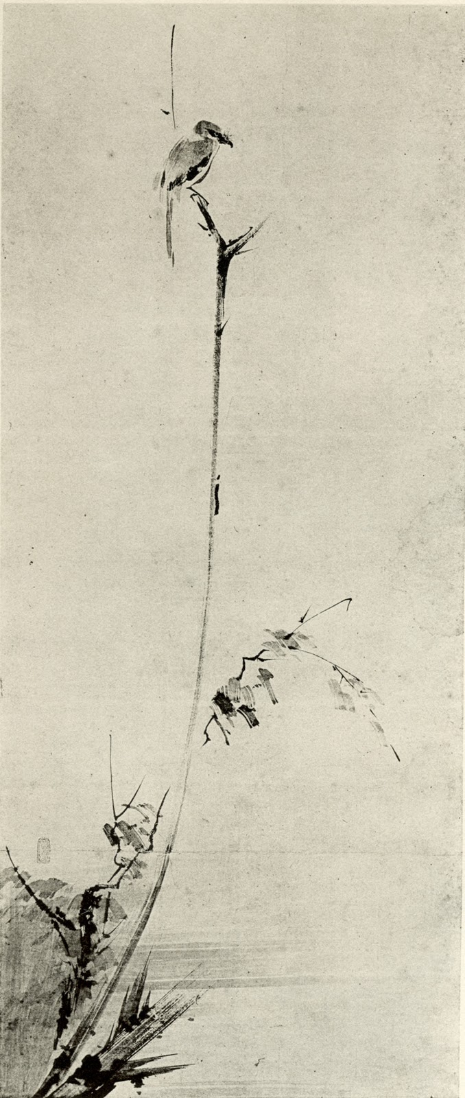 Shrike on a Dead Tree, Miyamoto Musashi Kuboso Memorial Museum of Arts
