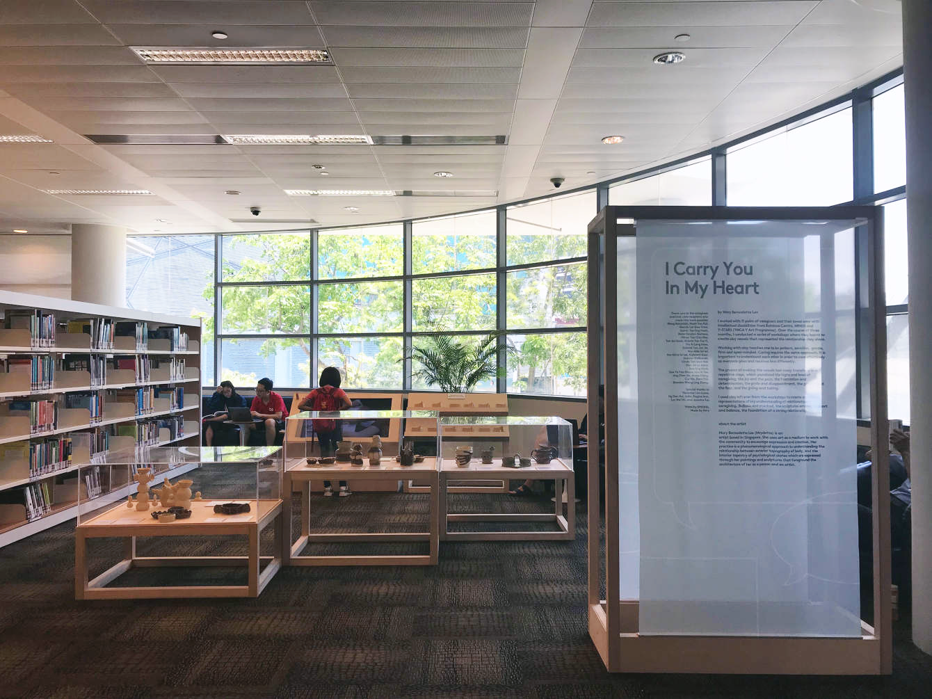 I Carry You In My Heart , Mary Bernadette Lee 2018, Installation View at Jurong Regional Library