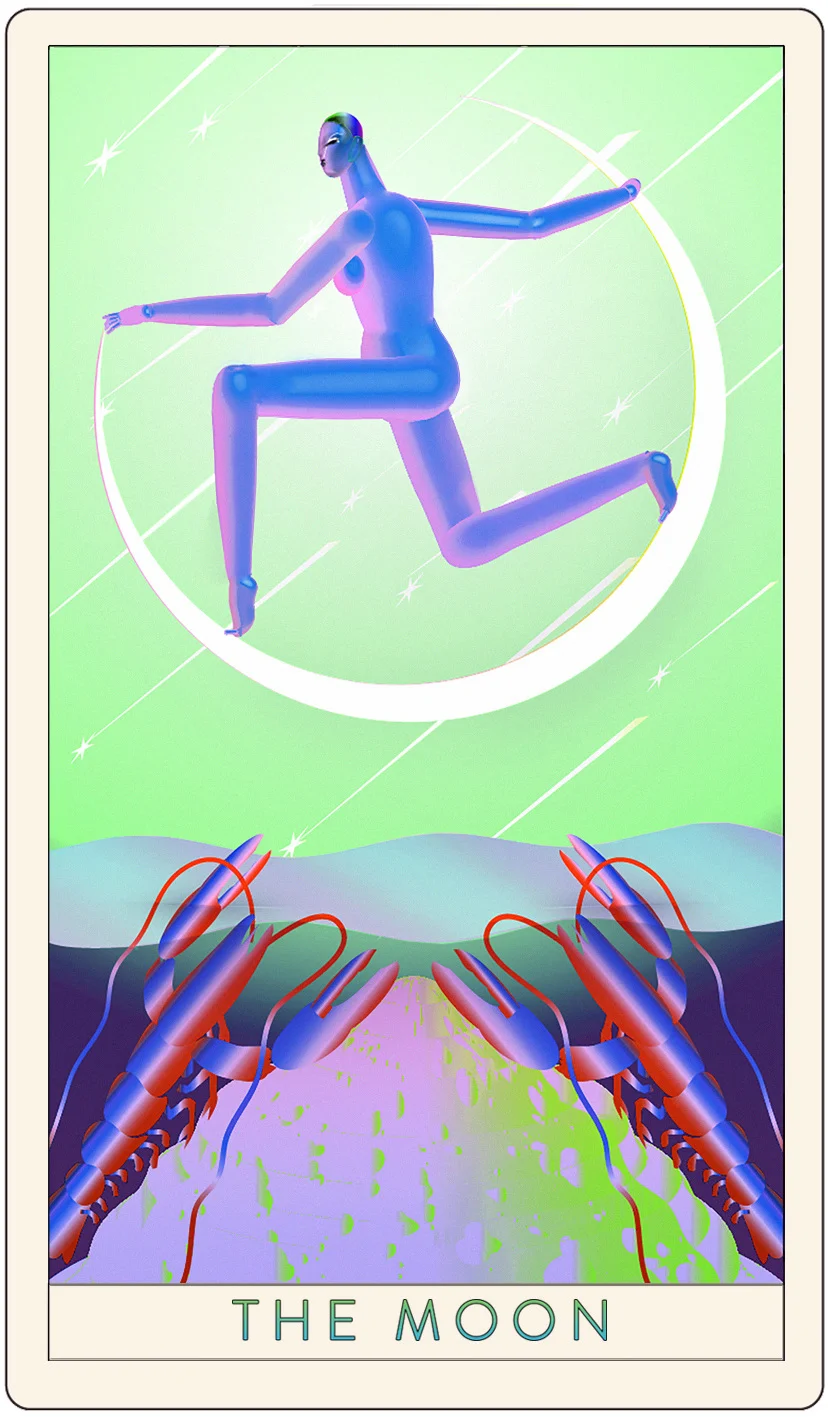 The Moon from the Missy Magazine Tarot , John Ohni Lisle 2016