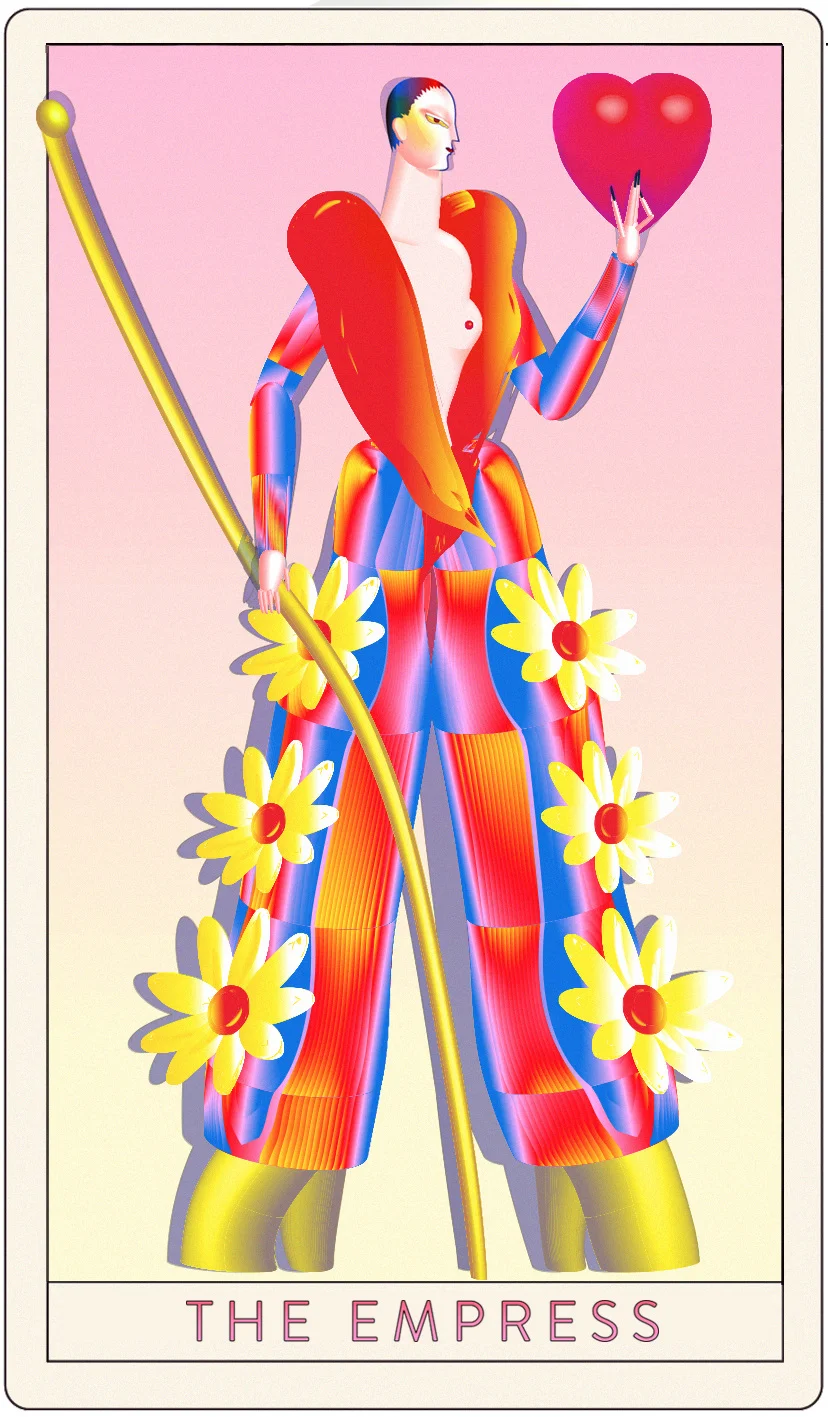 The Empress from the Missy Magazine Tarot , John Ohni Lisle 2016