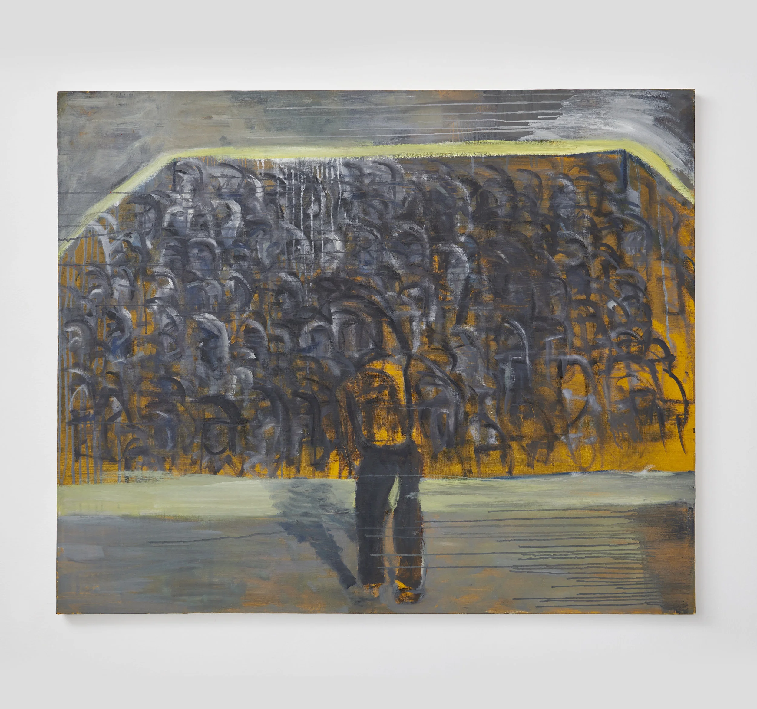 Hollow Men 1 (Morning Routine) , Faris Heizer 2018, Installation View at Coda Culture