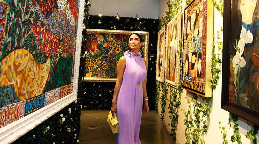 Heart Evangelista paints a Filipino-inspired picture on her Louis