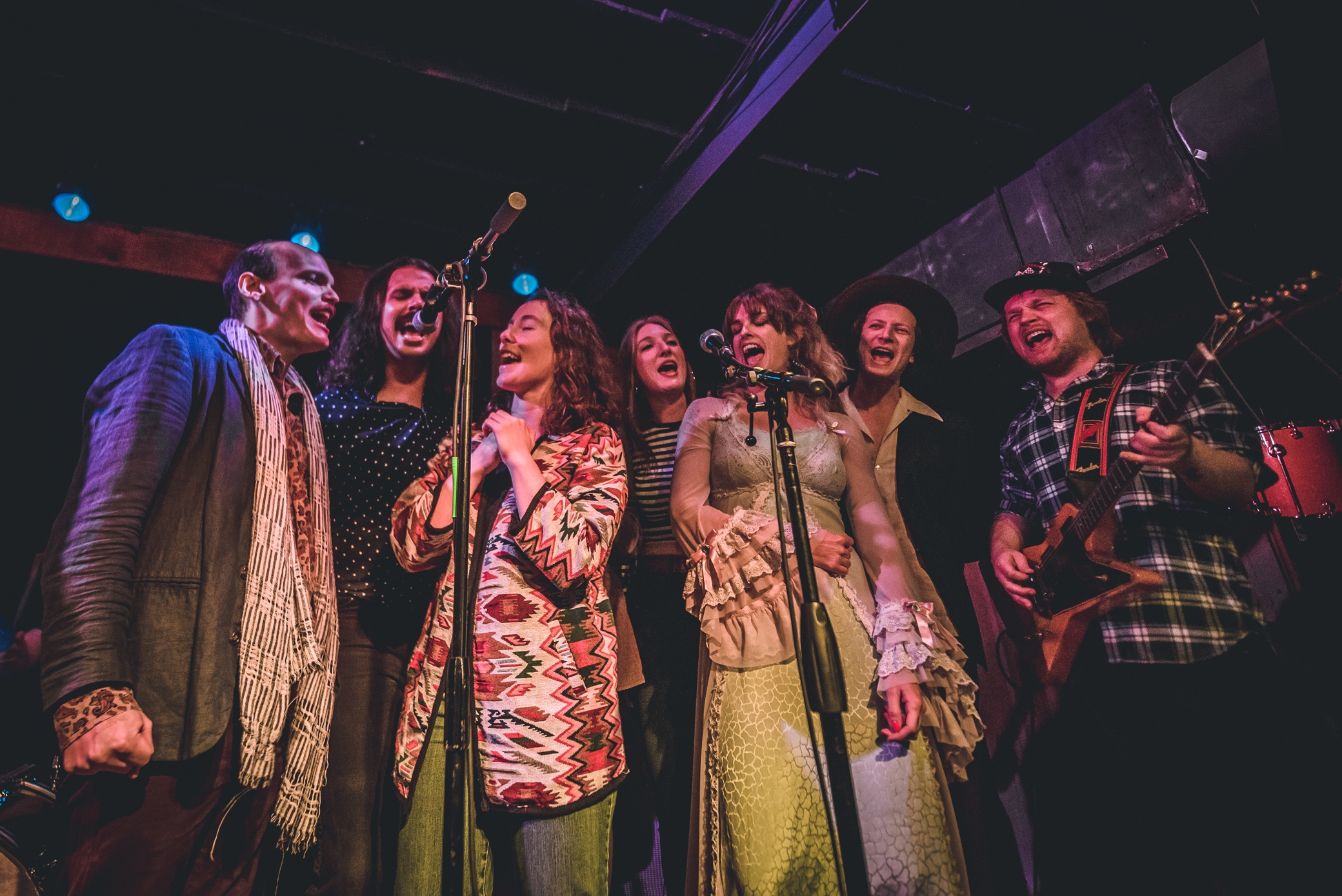 Members from various Austin bands gathered on stage to pay tribute to The Band’s concert documentary,  The Last Waltz  on Nov. 23, 2018 at Barracuda Austin.