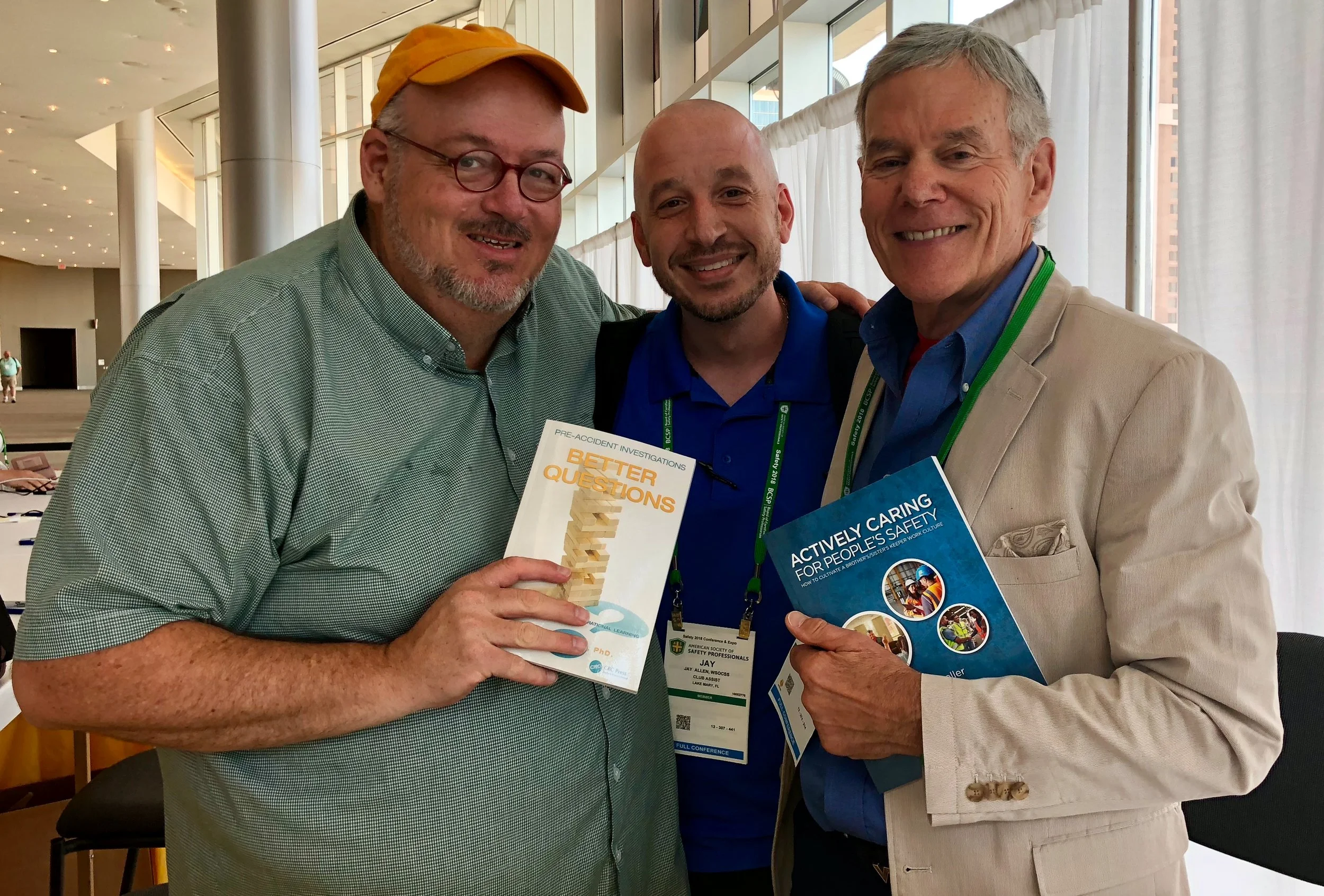 Even with different perspectives of safety, Dr. Conklin and Dr. Geller agreed to take this picture with Dr. Allen.