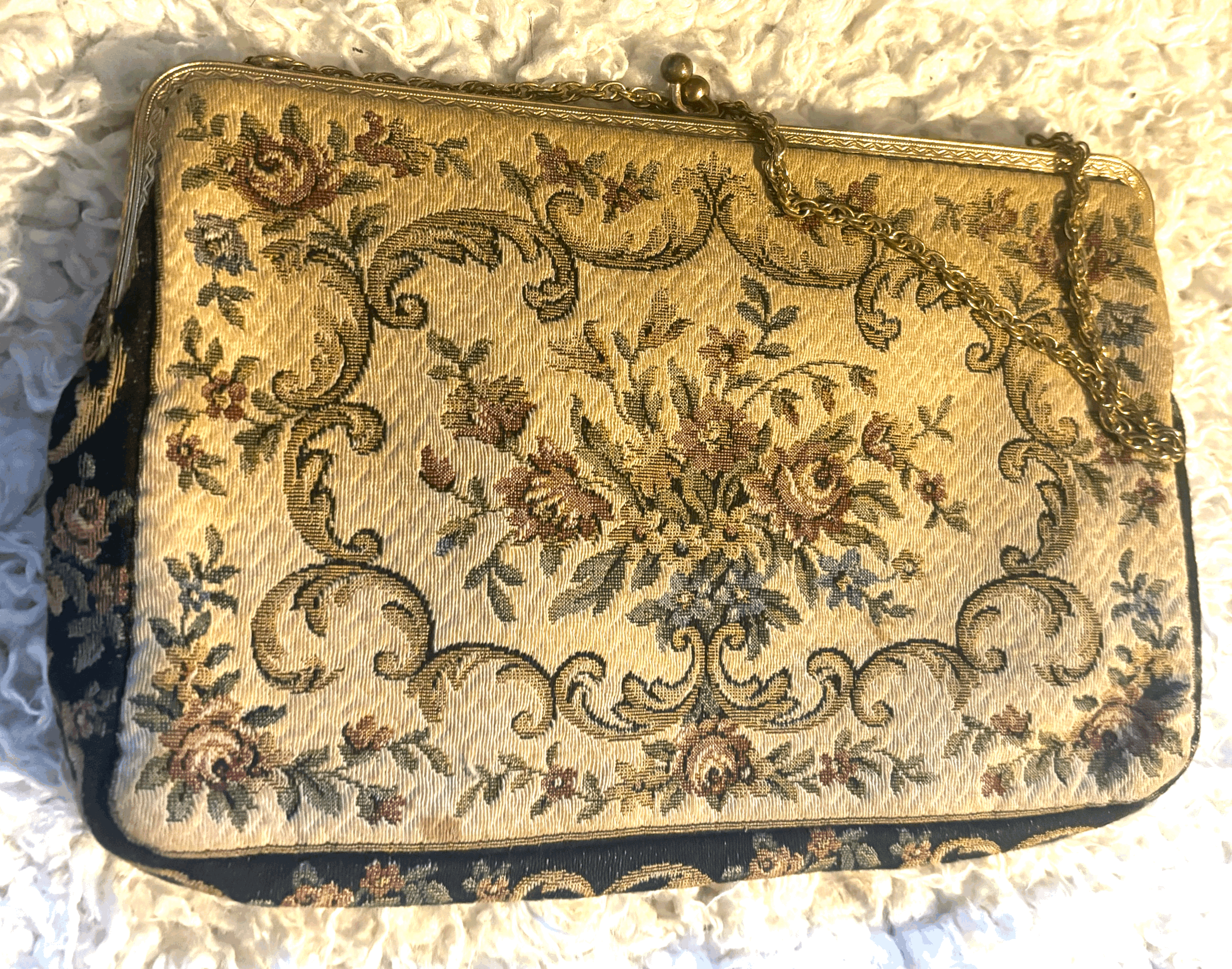 Vintage tapestry bag