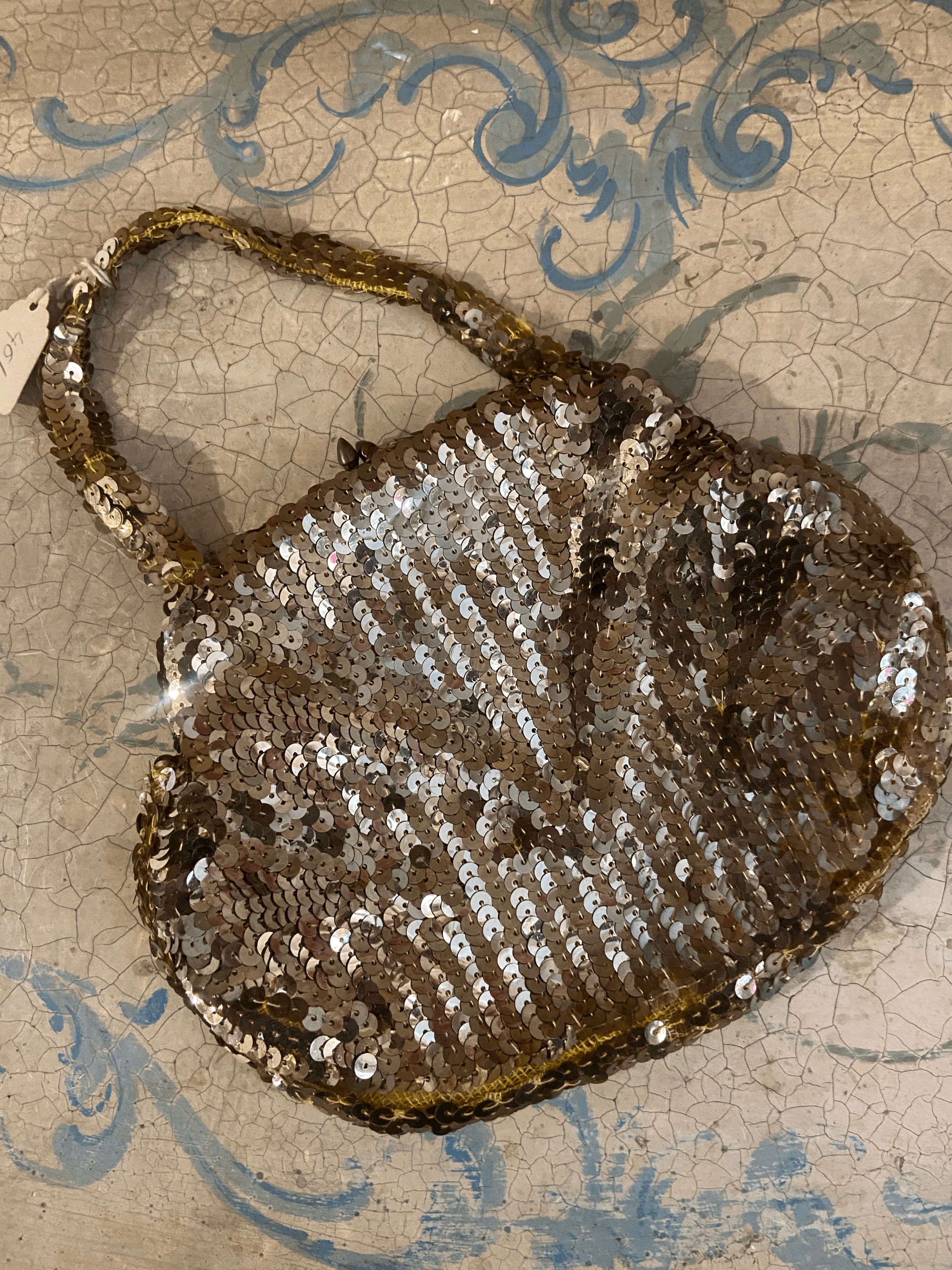 1920s sequin evening bag