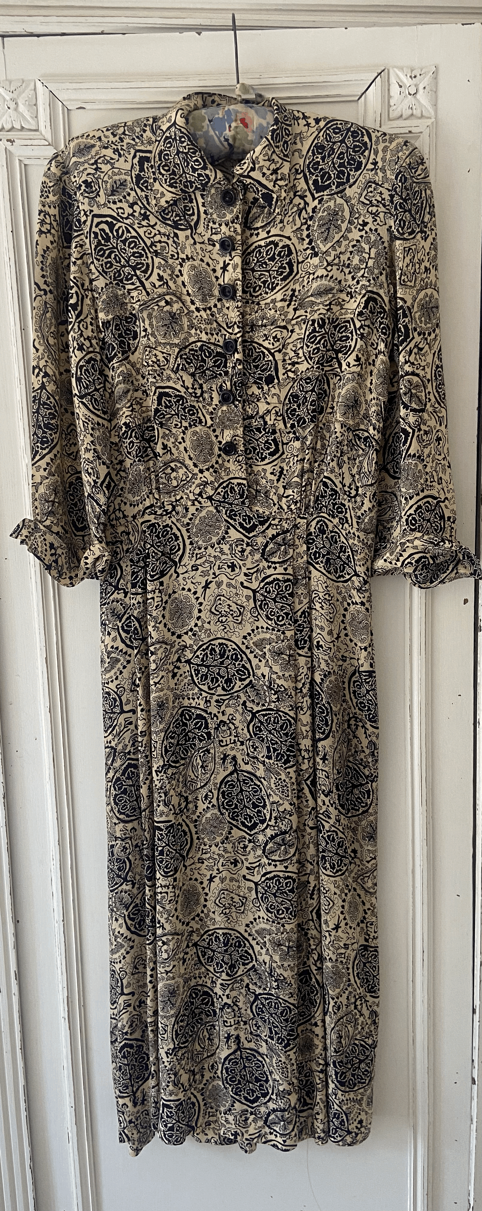 1940s Crêpe day dress