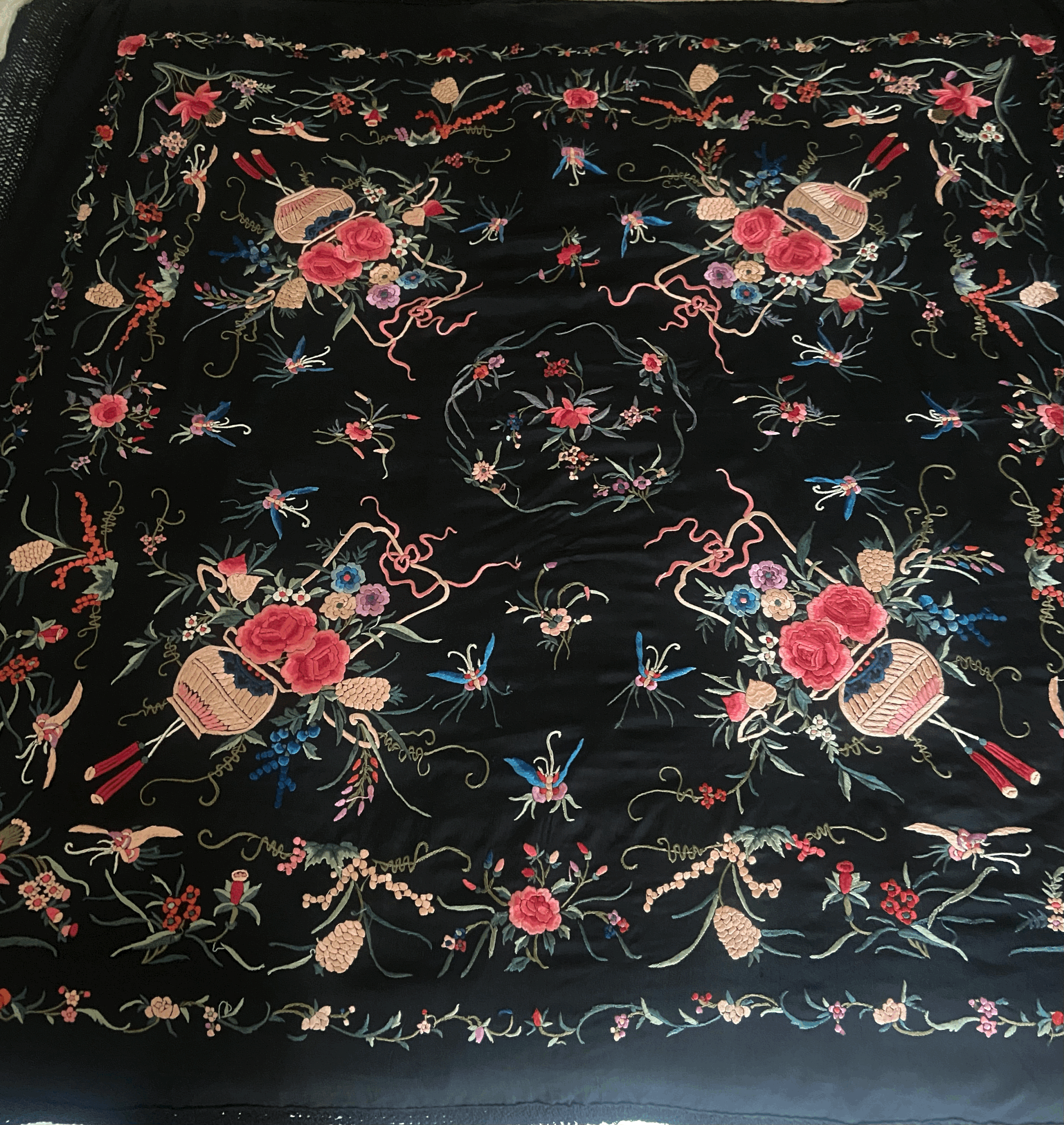 1920s  large piano shawl