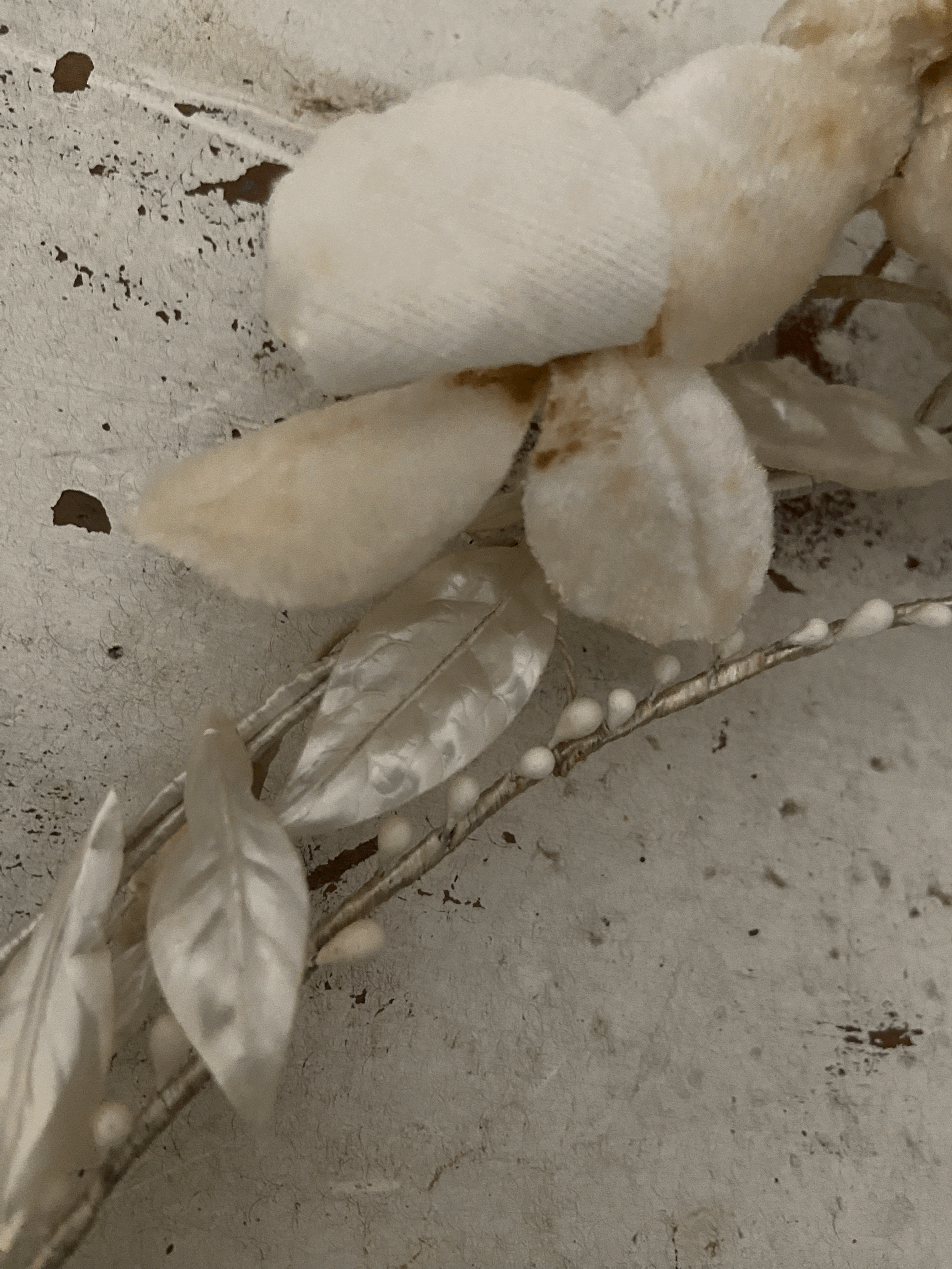 1920s wax flower crown
