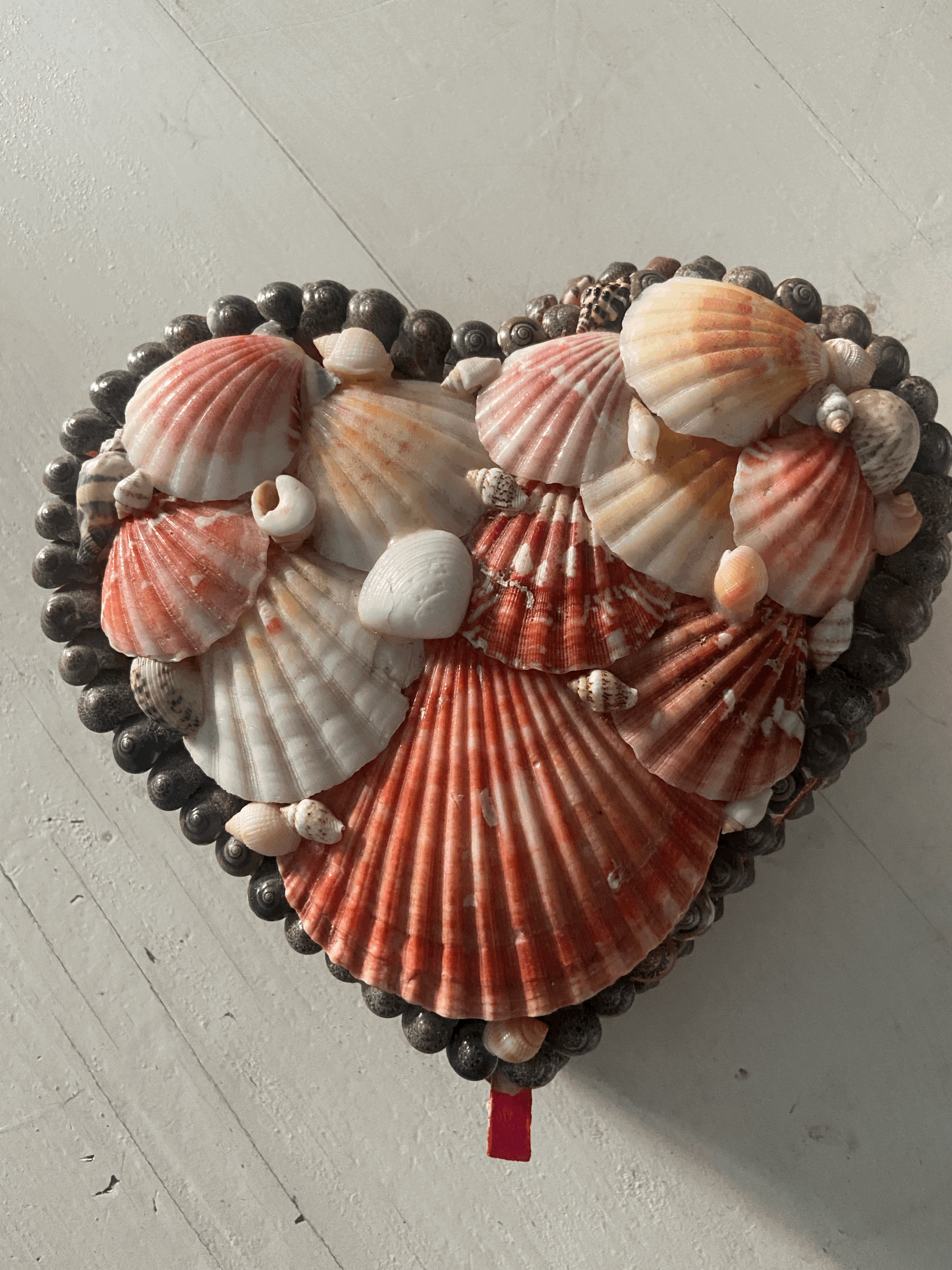 Antique heart shape box
