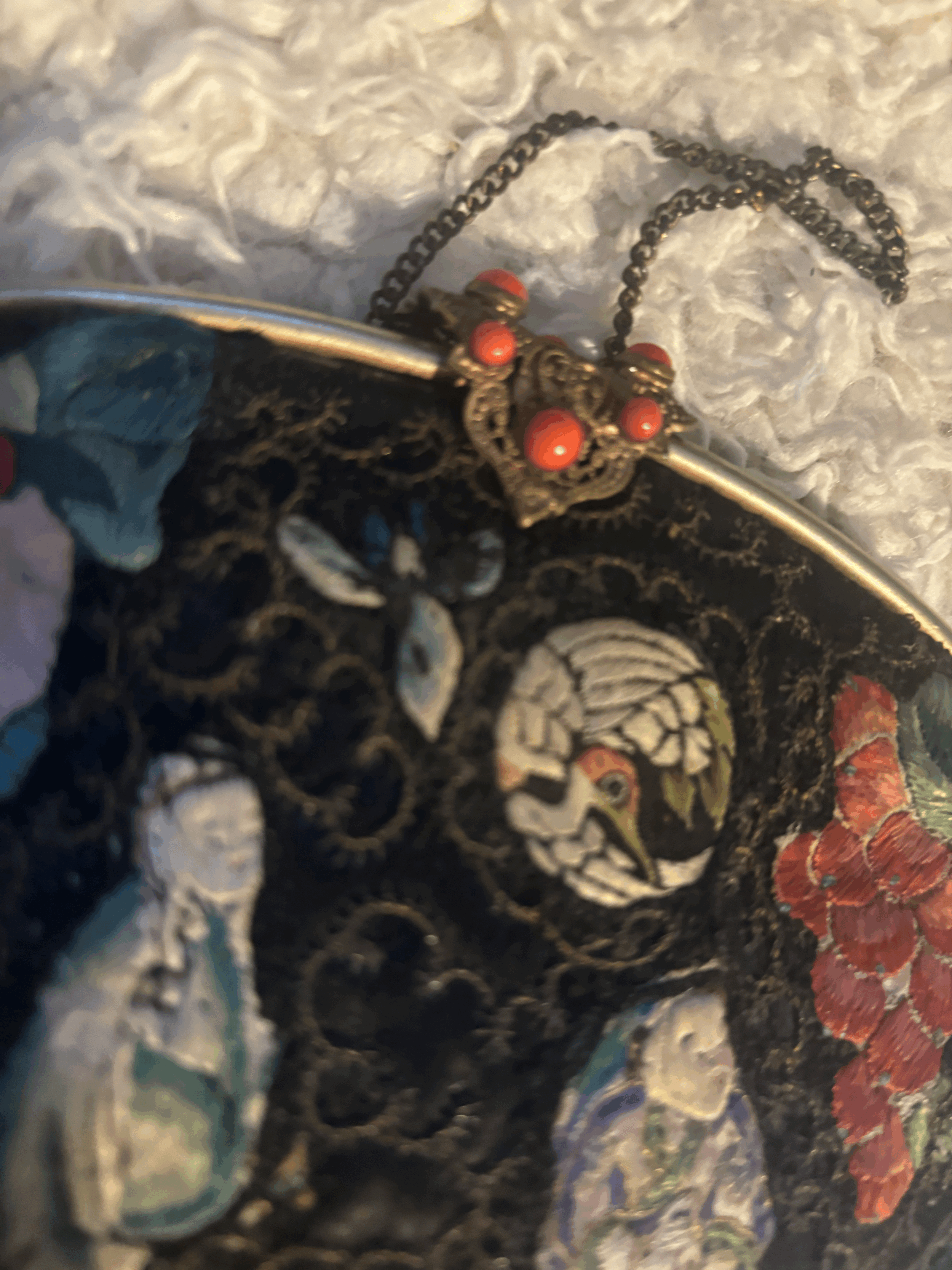 Antique Chinese embroidered bag