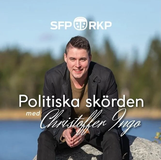 Nu &auml;r min podcast Politiska sk&ouml;rden lanserad! I det f&ouml;rsta avsnittet g&auml;stade specialmedarbetare Crista Gr&ouml;nroos och ni hittar det f&ouml;rsta avsnittet p&aring; Spotify! 🎙️ In och lyssna! #christofferingo