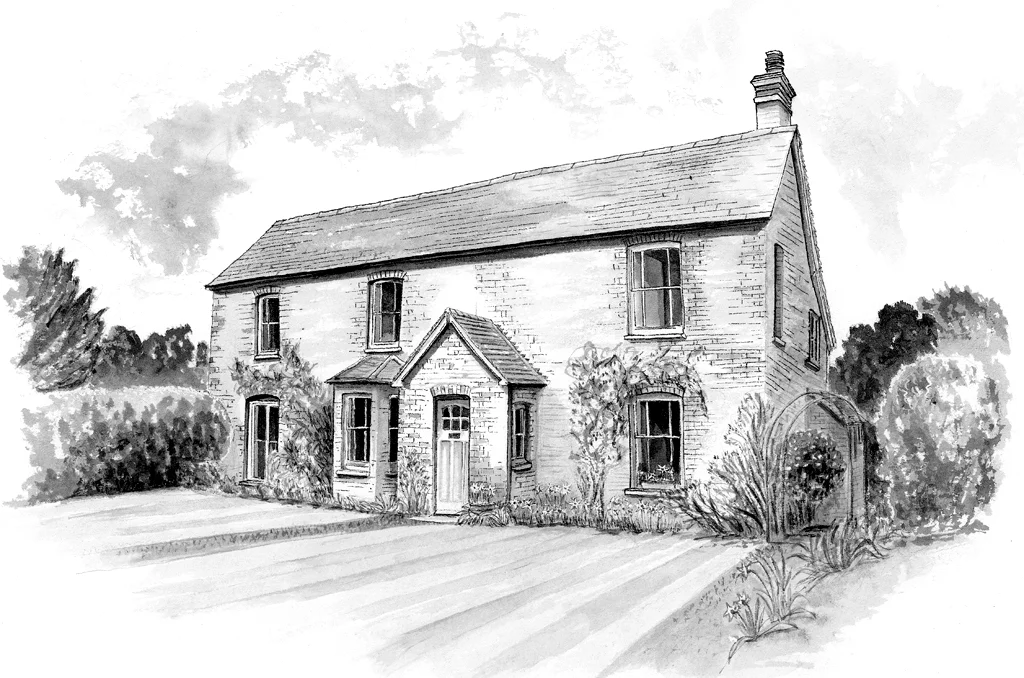 Pen and ink house portrait_Petersfield.jpg