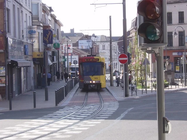 Place Albert, Gosselies where the riders will pass through on stage 1. Photo by Richard Laperche , licence through creative commons