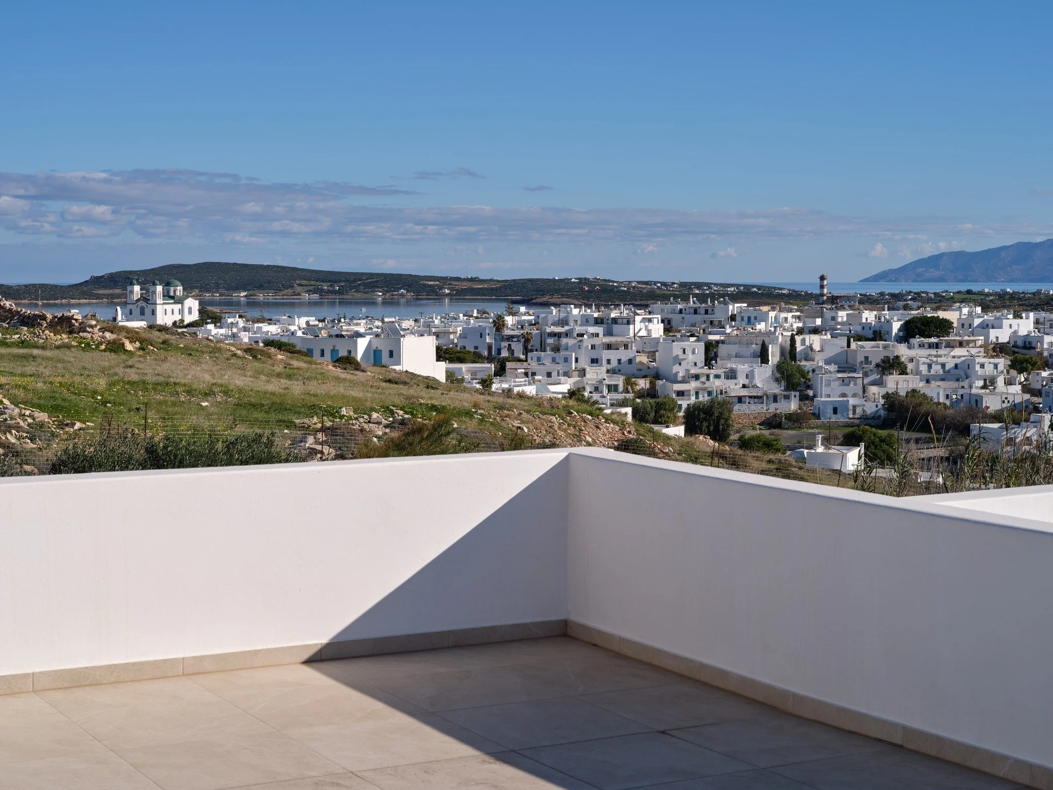This exceptional property in Naoussa, Paros consists of two newly built residences, set on a 302 m&sup2; plot, both available for sale. Each residence offers approximately 95 m&sup2; of thoughtfully designed living space, just a short walk from the v