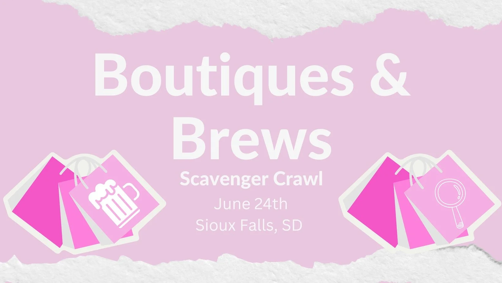 Boutiques &amp; Brews Downtown Scavenger Crawl