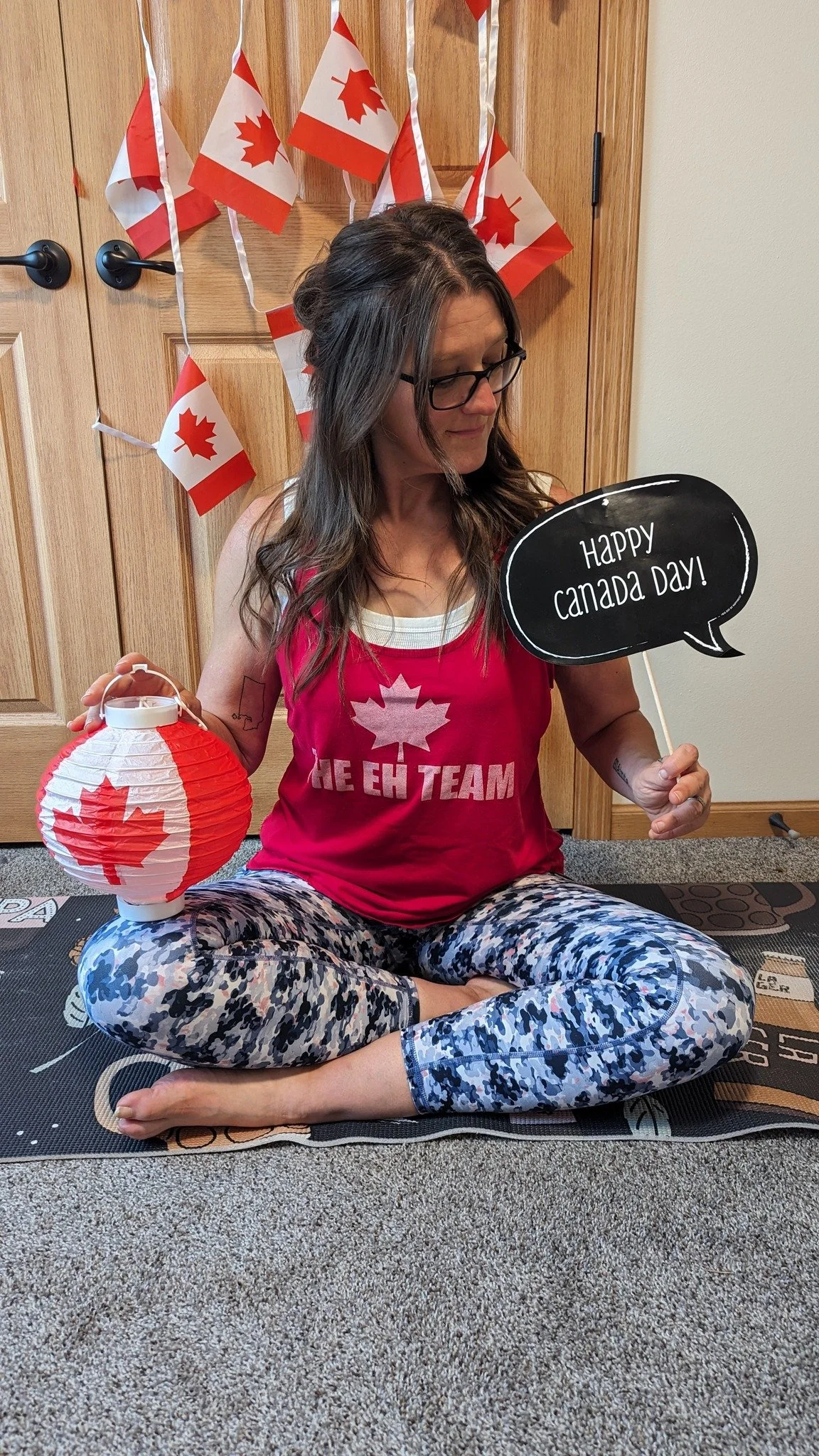 Canada Day Bendy Beer with Wildflower Yoga