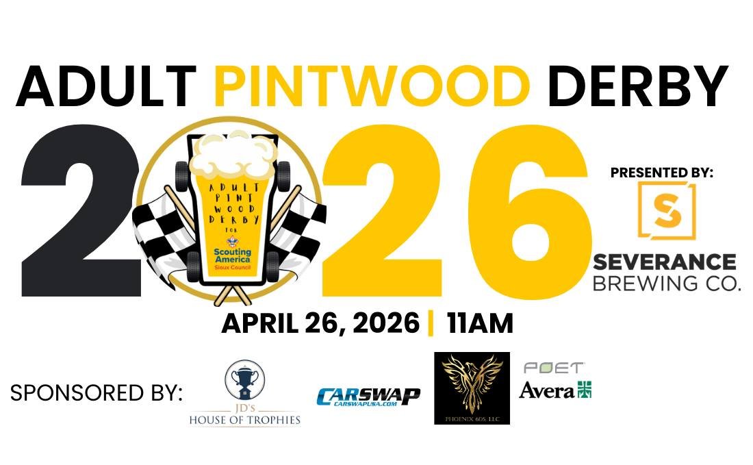 3rd Annual Adult Pintwood Derby for Scouting America Sioux Council