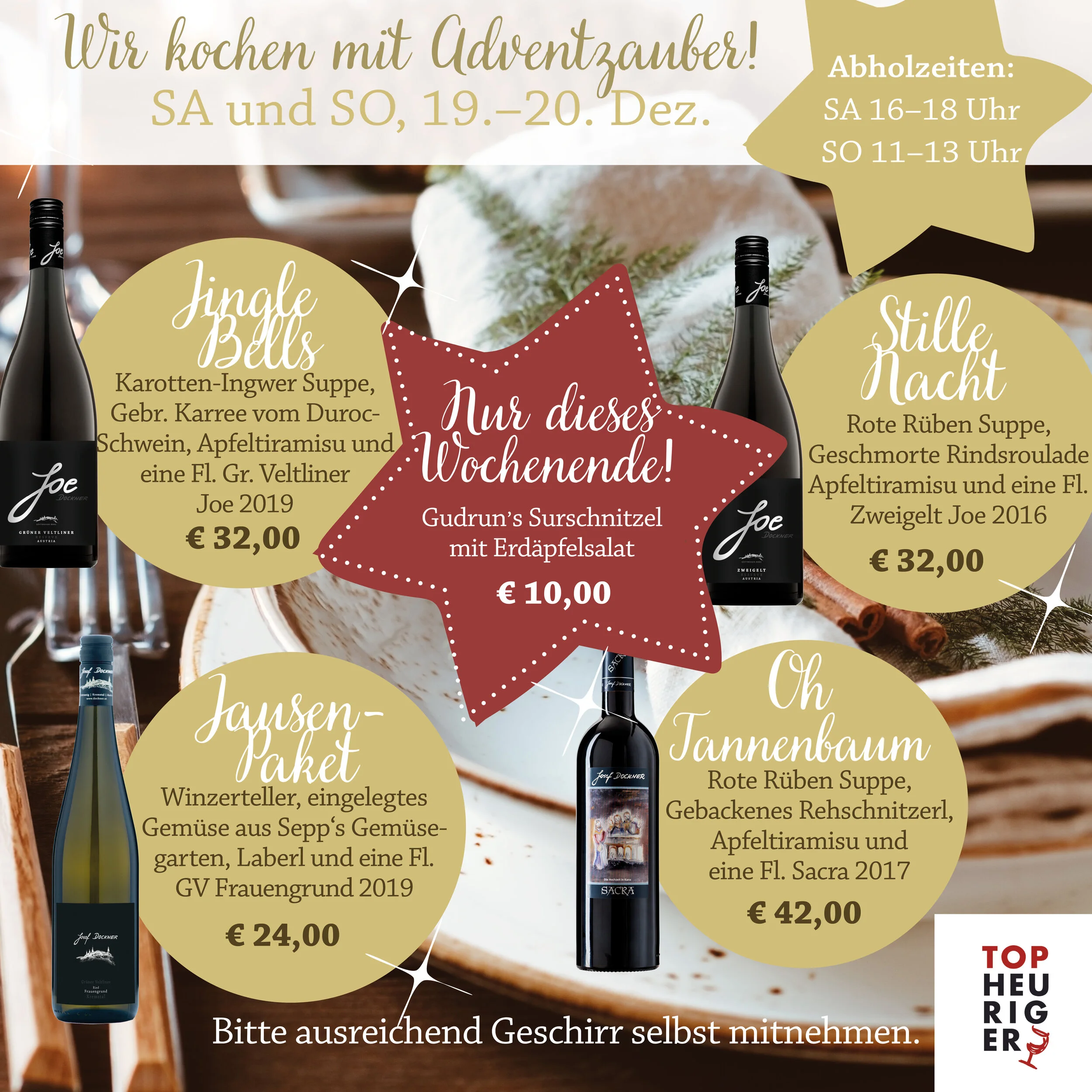 SURSCHNITZEL &amp; MENÜ TO GO