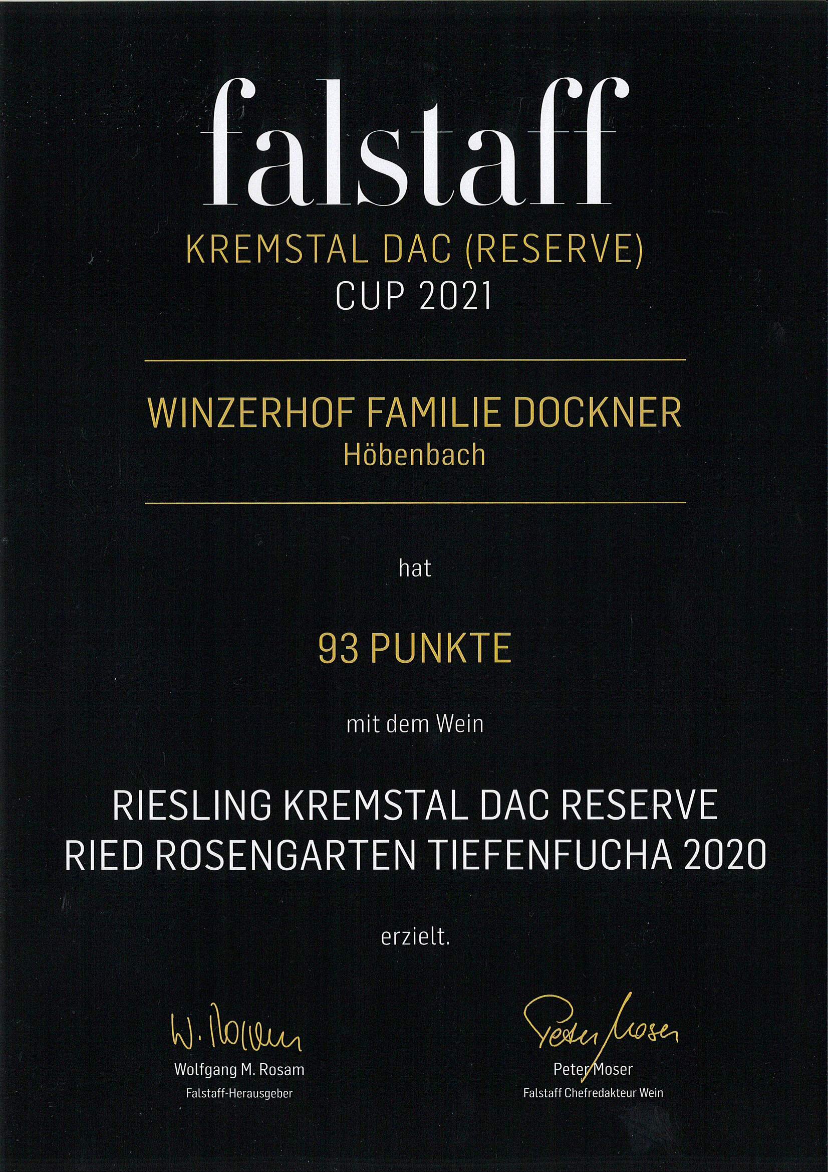 Auszeichnung Falstaff