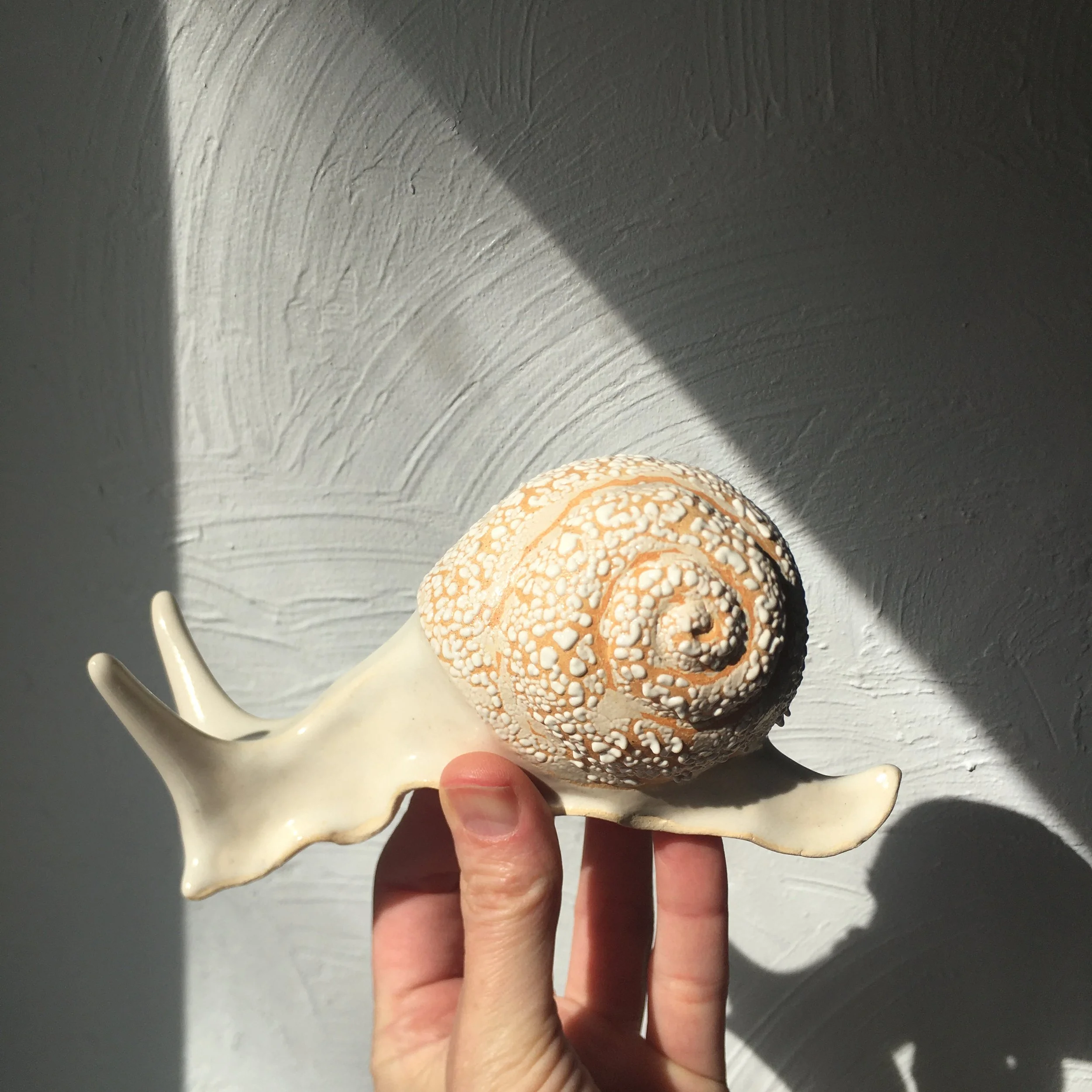 Curious Snail (Edge, Left facing swirl)