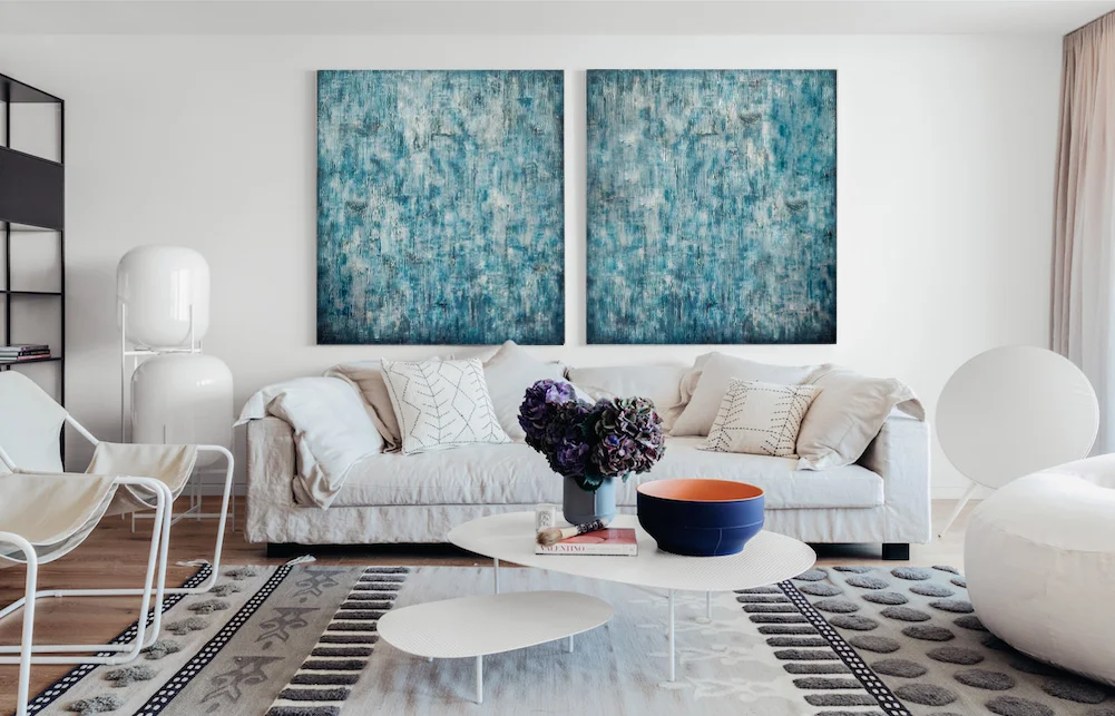 BLUE BLUES l ACRYLIC ON CANVAS