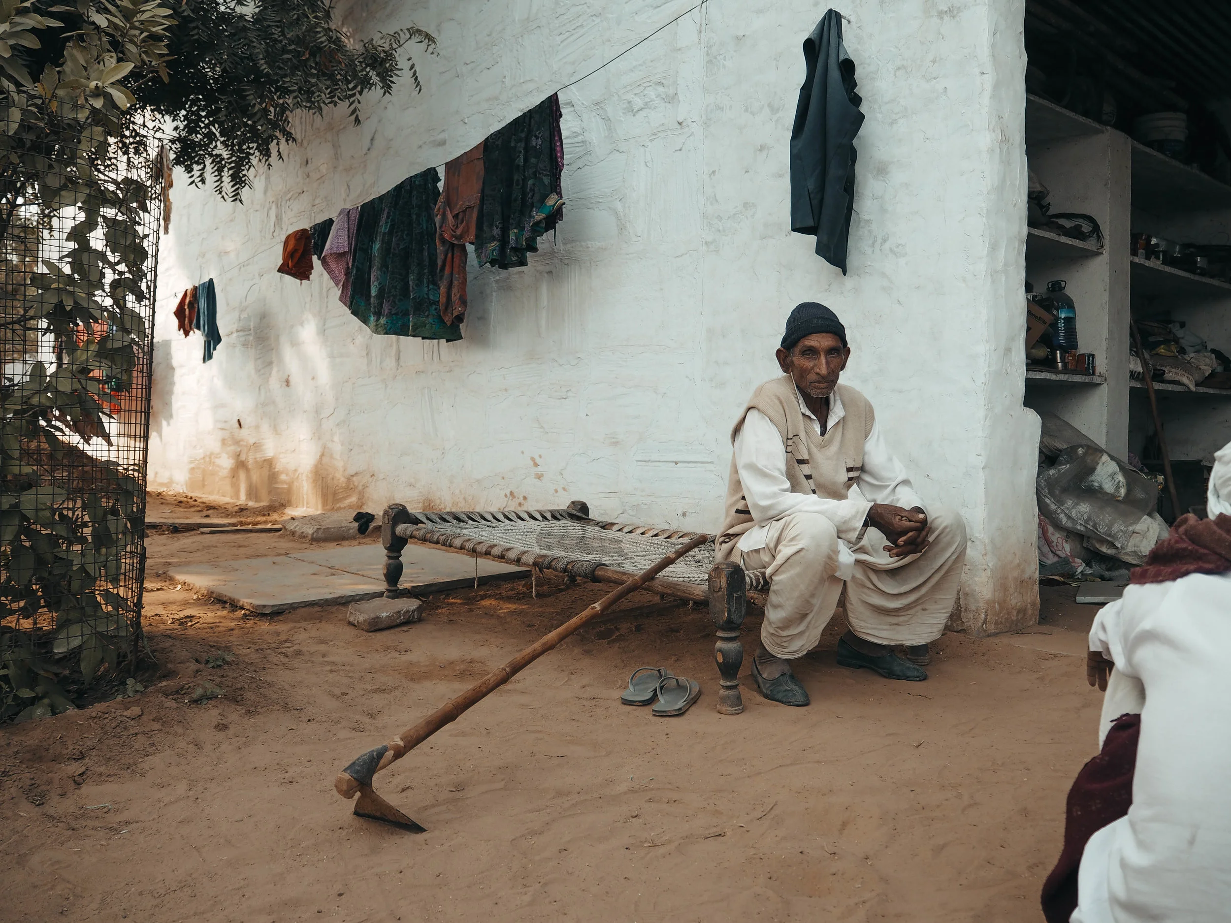 AT THE FARM IN KANWAR PURA, INDIA