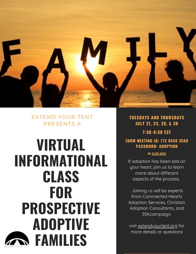 Virtual Informational Class for Prospective Adoptive Families