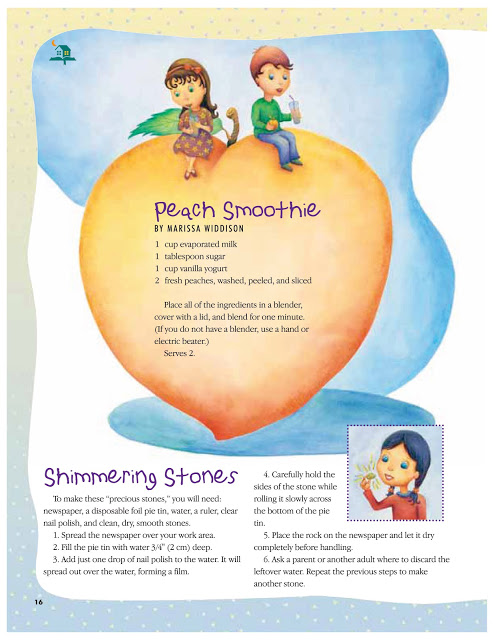 The Friend Magazine "Peach Smoothie" and "Shimmering Stones" Sept 2005