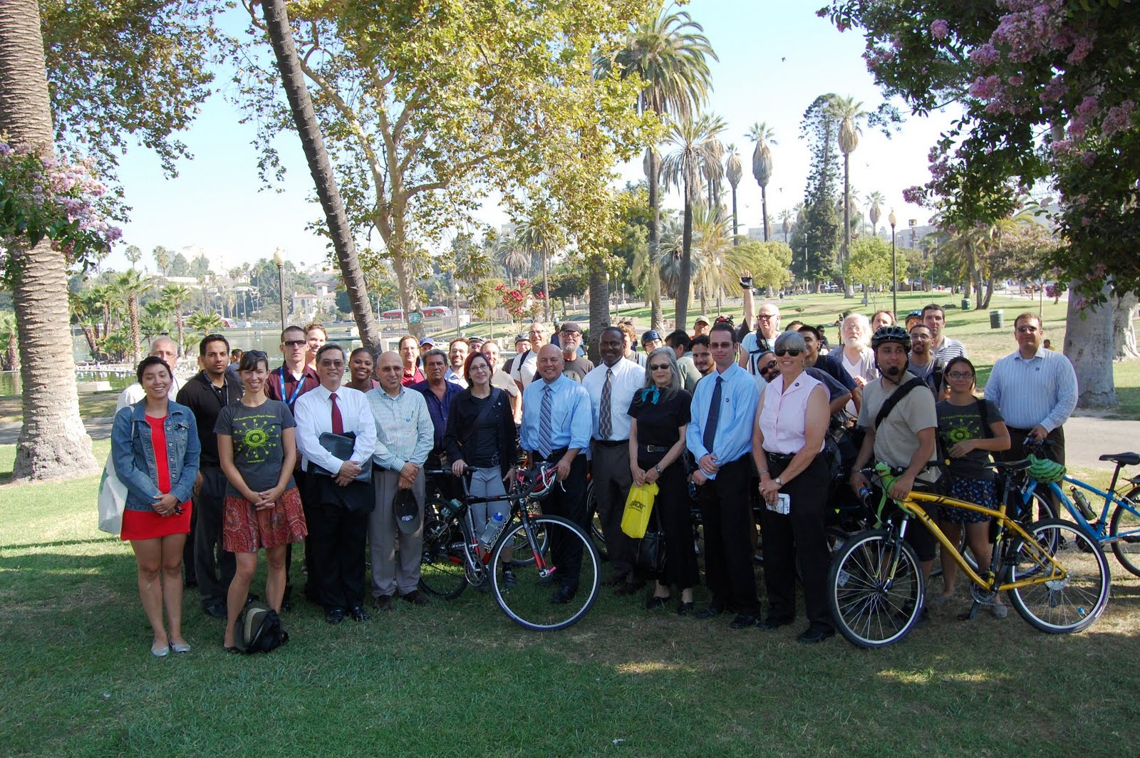 Advocates and city staff attend press conference on 9.8.2011