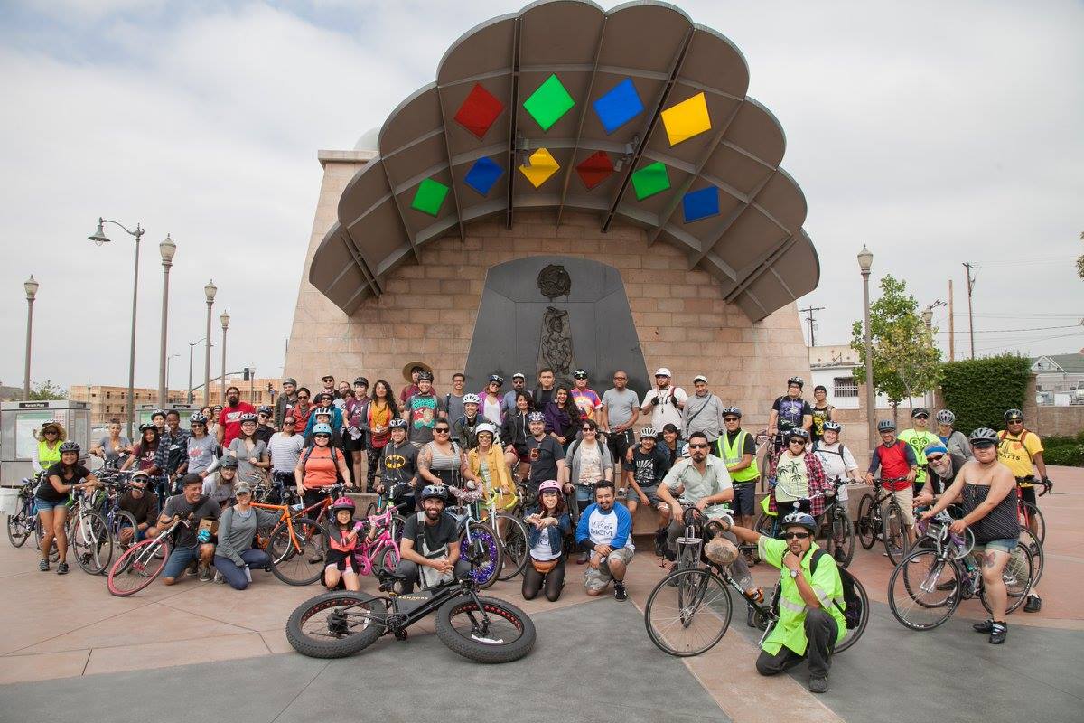 2016's ride gets ready to head out from Mariachi Plaza.