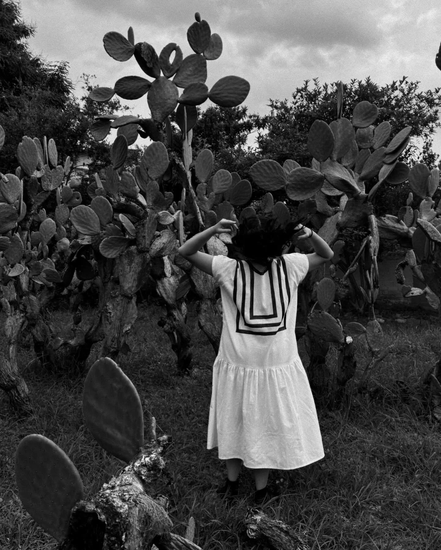 Vestida del istmo en la nopalera. Feliz d&iacute;a del nopal.