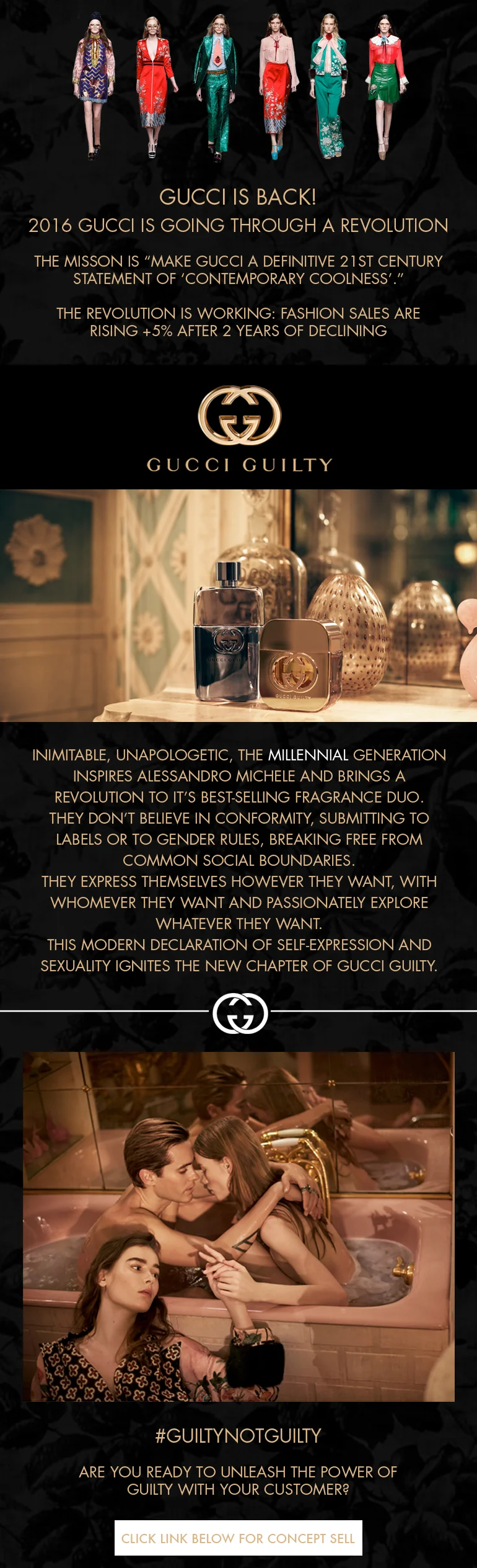 Design Digital Newsletter for Gucci Guilty