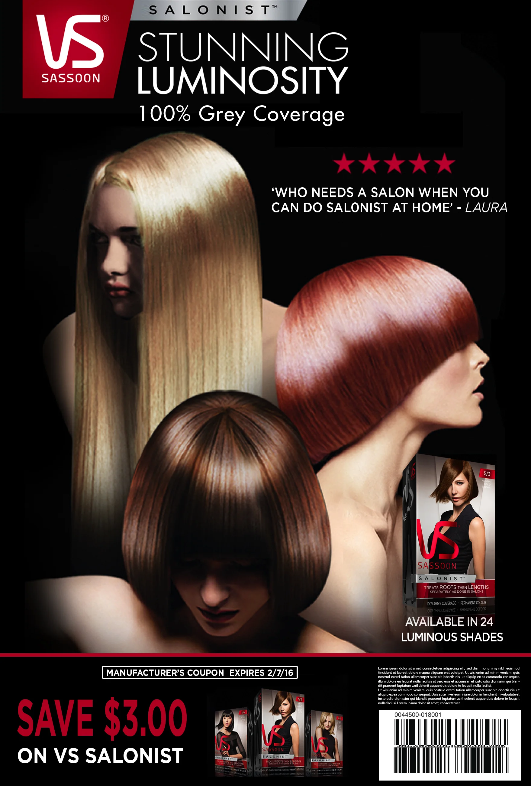 Coupon Design for VS Salonist