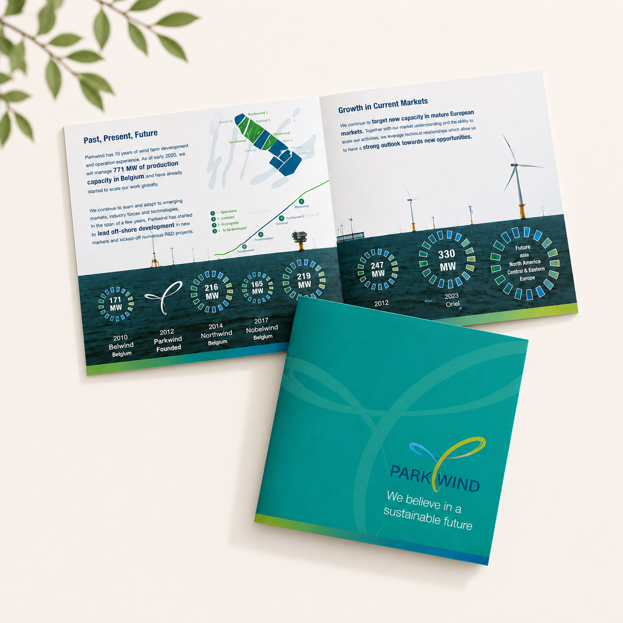 Design and artwork for Parkwind Brochure