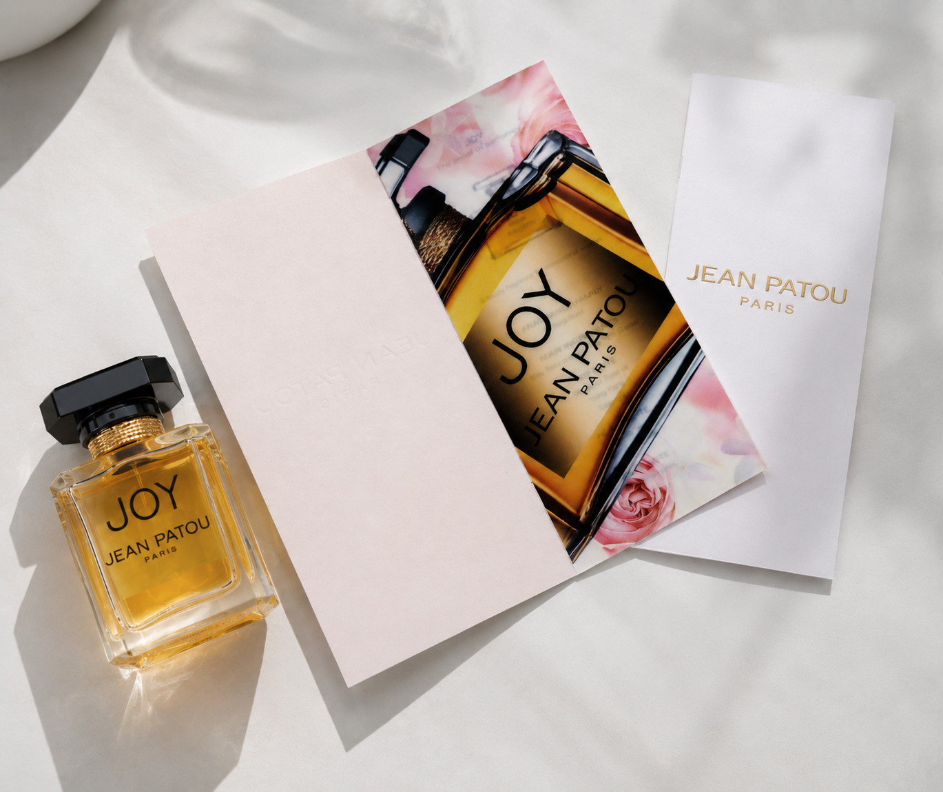 Design and artwork for Jean Patou JOY perfume brochure