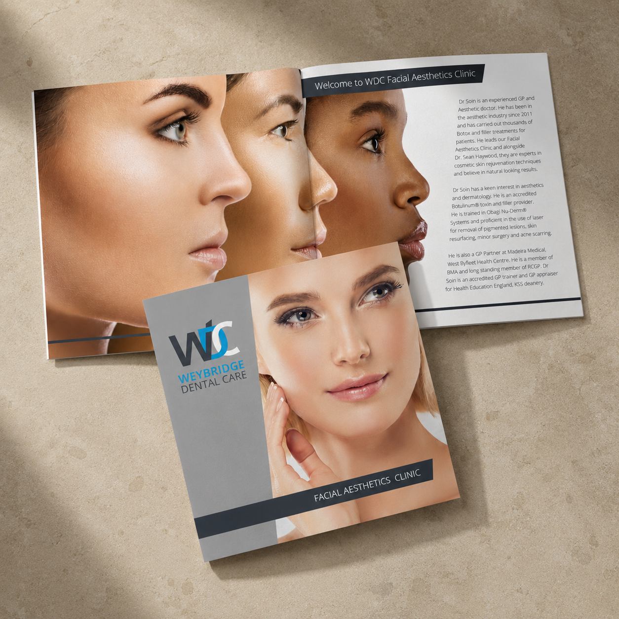 Design and artwork for WDC Aesthetics Brochure