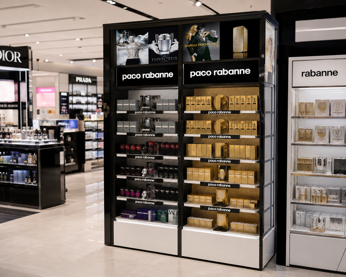 Wall unit visual for Paco Rabanne