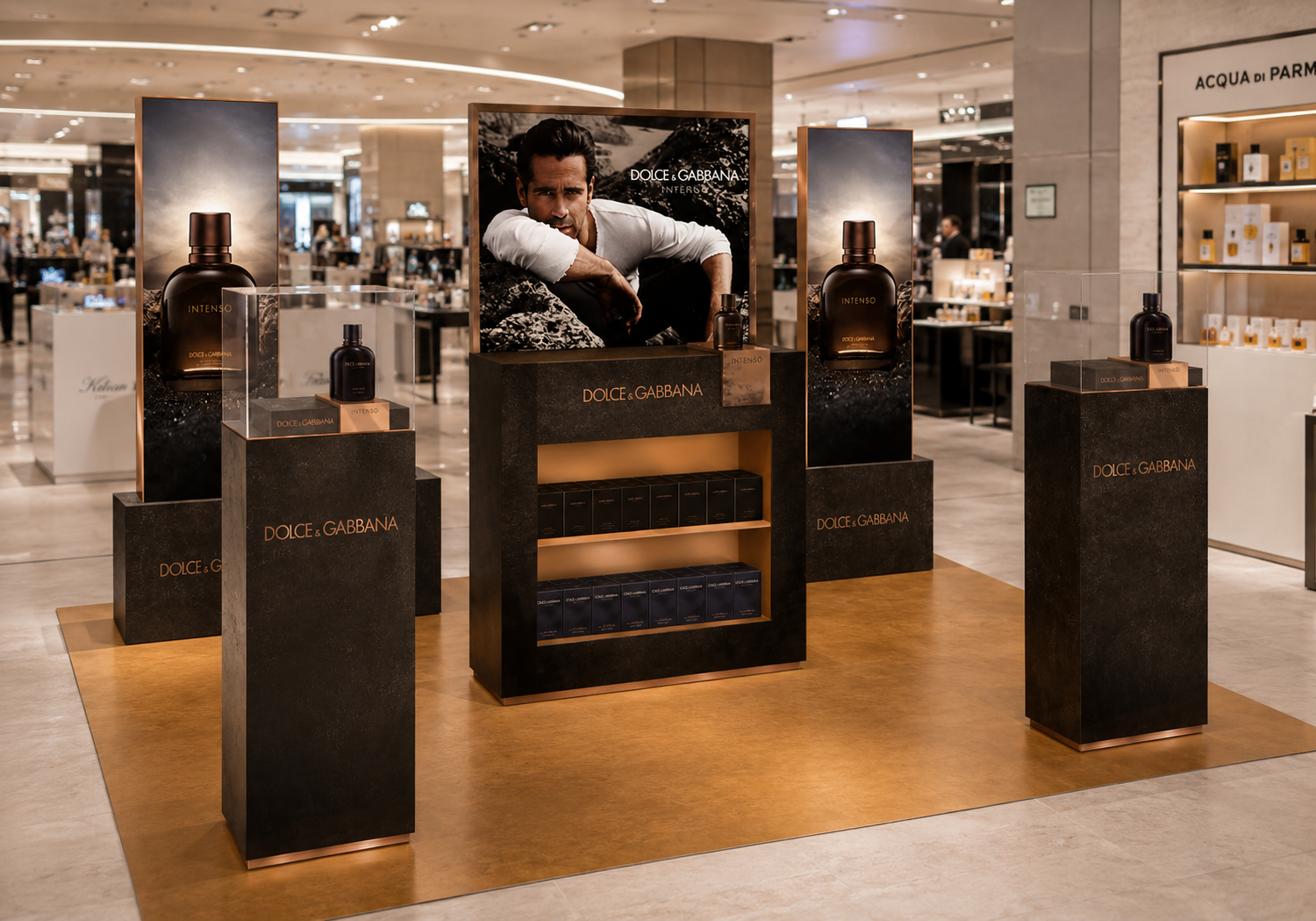 In-store promotion for Dolce & Gabbana Intenso launch
