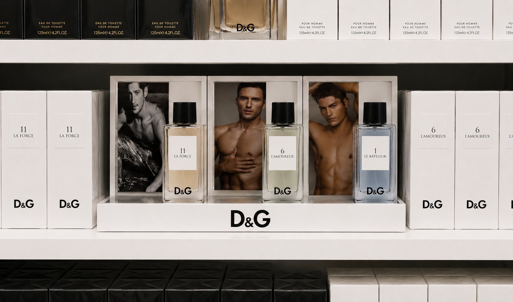 Instore visualisation for D&G fragrance launch