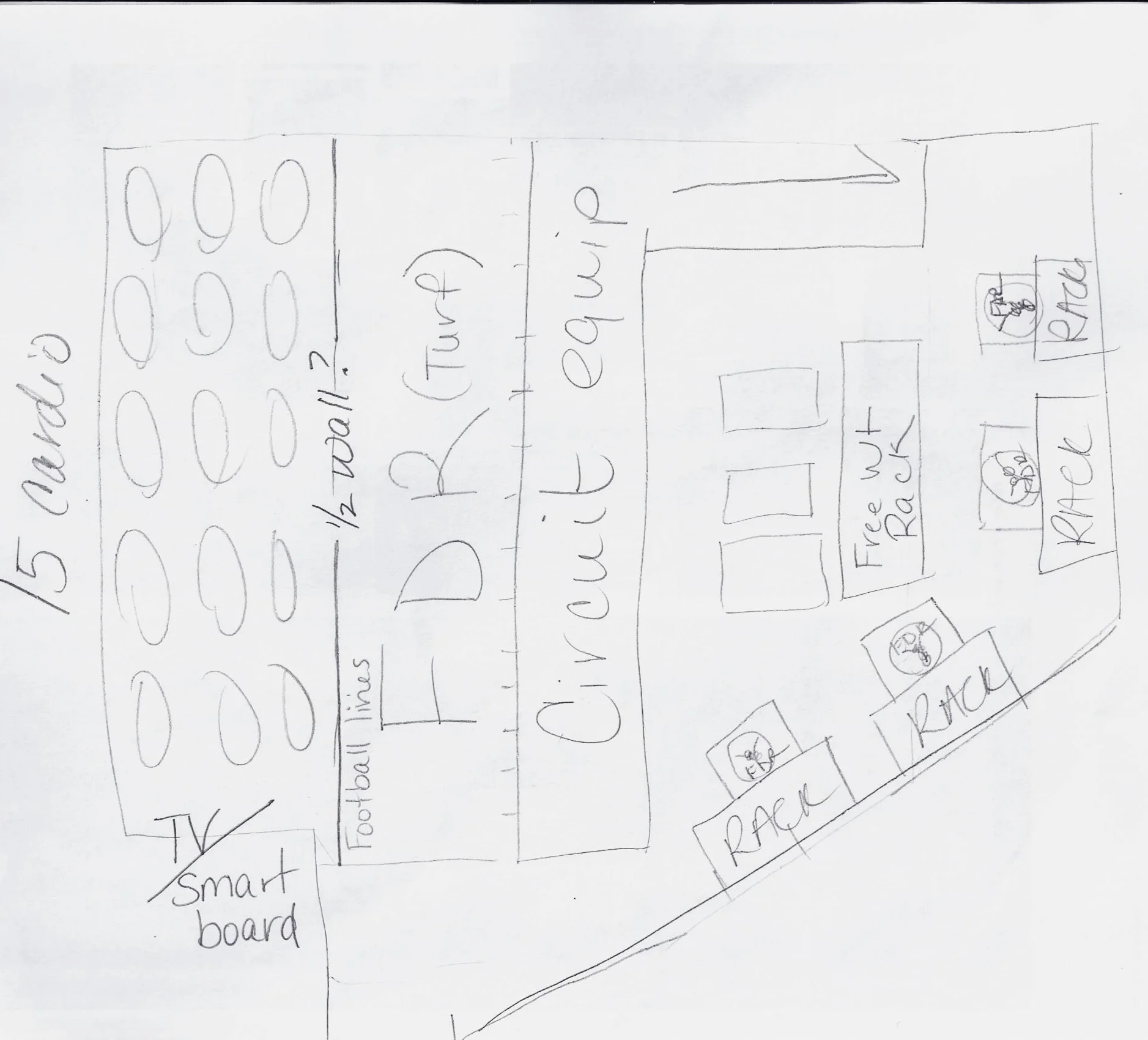 Rough sketch from Hyde Park CSD’s Athletic Director, Thomas Cunningham