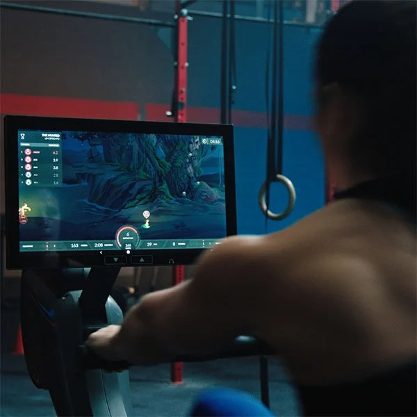 The Aviron Rower, interactive fitness equipment