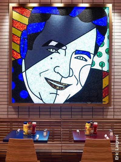 Sands Resort Casino, Bethlehem, PA; Emeril's Burgers & More; Mosaic By Britto