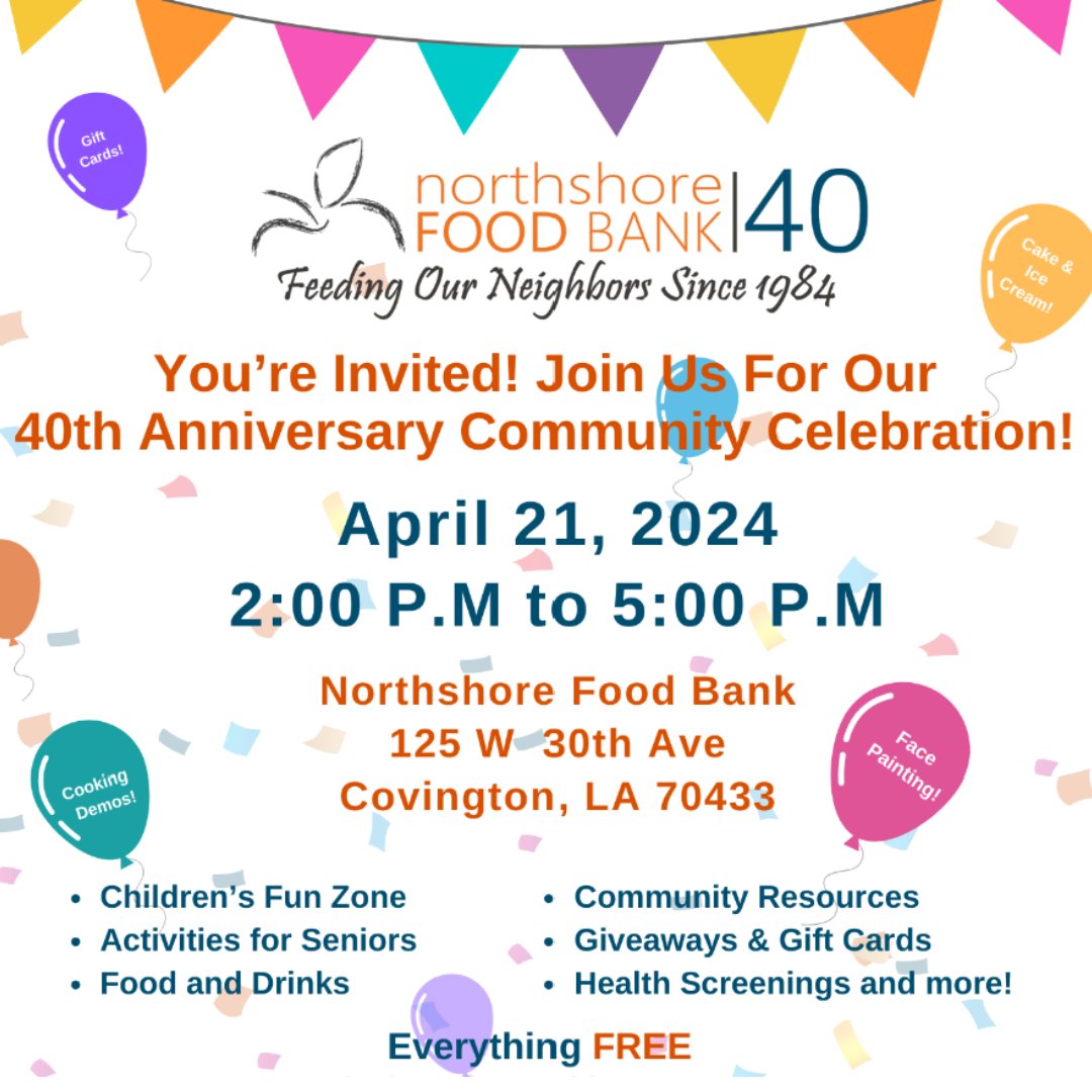 APRIL 21: Northshore Food Bank's Community Celebration