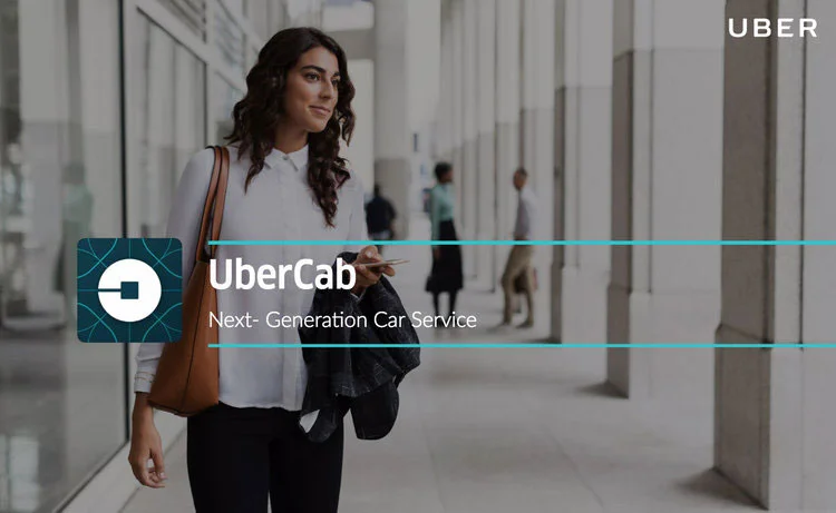 The pitch deck Uber used to raise their first round of funding, redesigned by Slidebean.