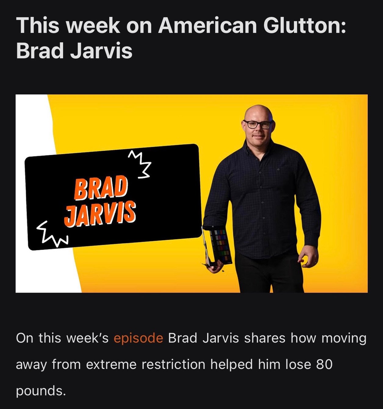 Podcast Is Up! 

American Glutton with Ethan Suplee
@americangluttonpodcast