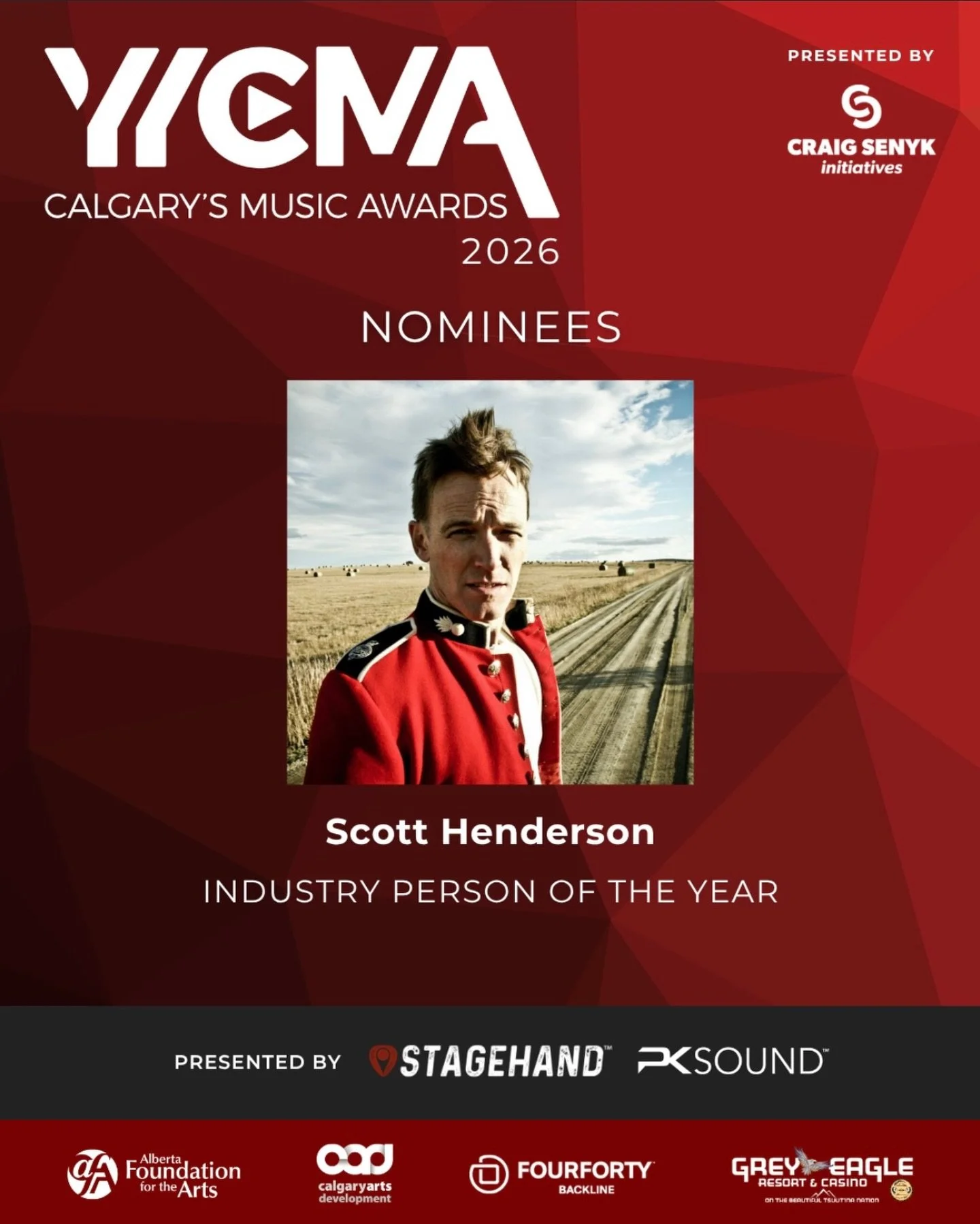 We&rsquo;re all industry people&hellip;  But I appreciate the acknowledgment, and those around me that make me look good. Grateful to work on a variety of fun projects annually as a music director, songwriter, producer, and performer. 
#yyc #funk #mu