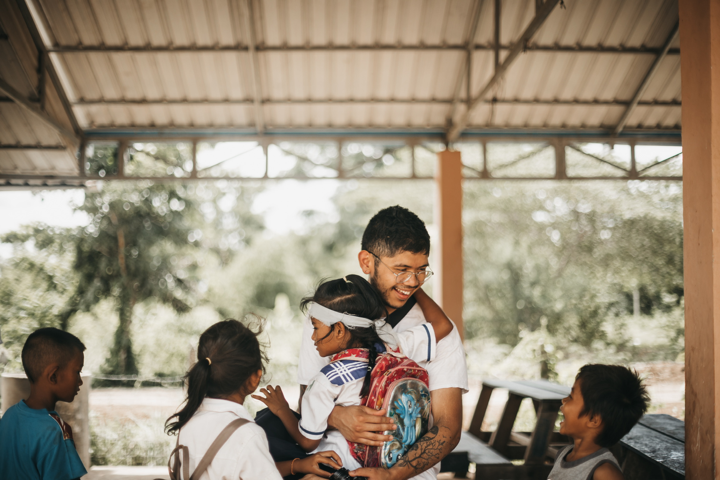 (Picture of John on a recent mission’s trip to Cambodia w/ Lightbridge Intl)