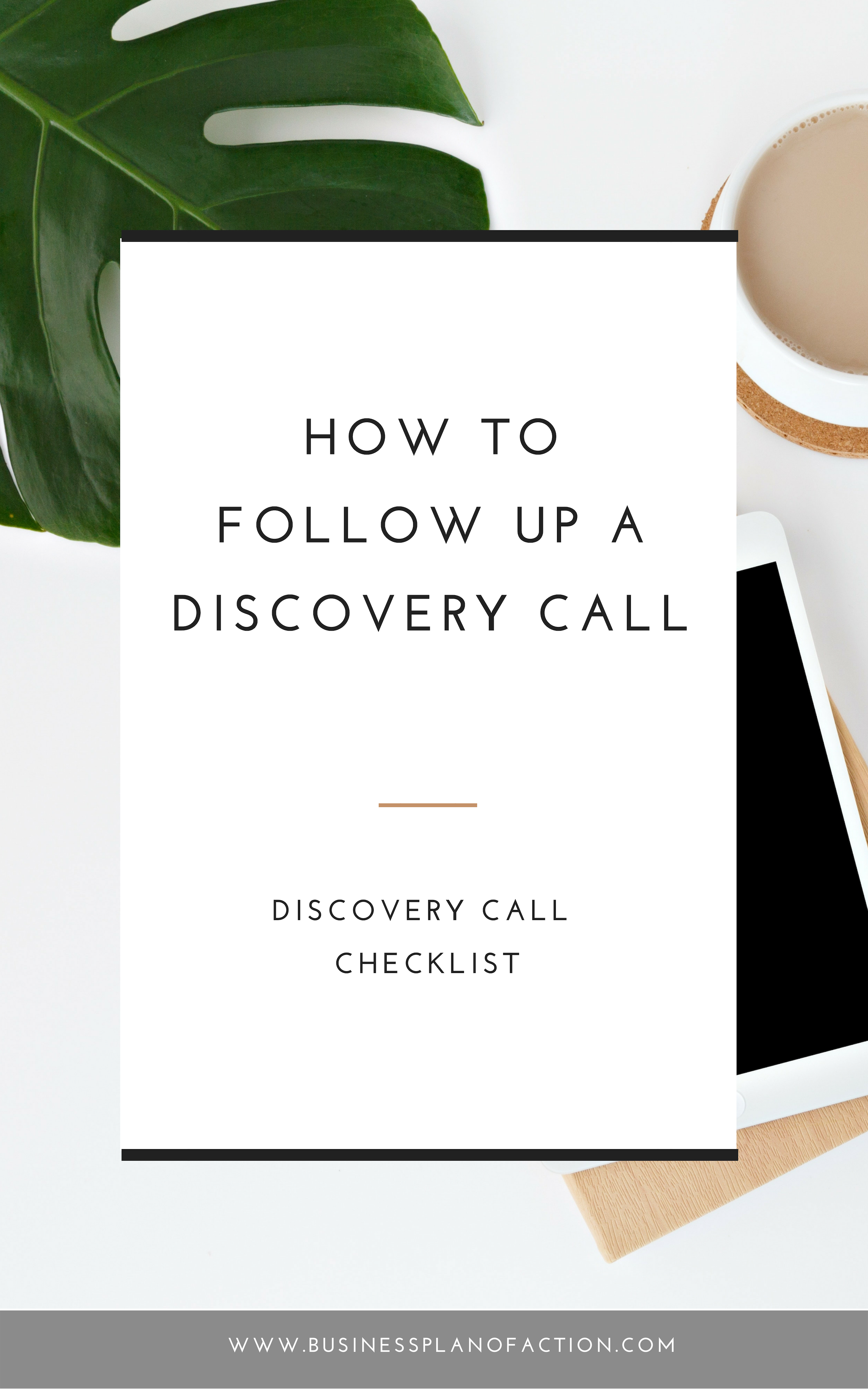 In today's episode I share three steps to following up with your potential client after a discovery call. Be sure to grab the ultimate marketing tracker I mention by reading more here https://businessplanofaction.com/How-to-Follow-Up-a-Discovery-Call